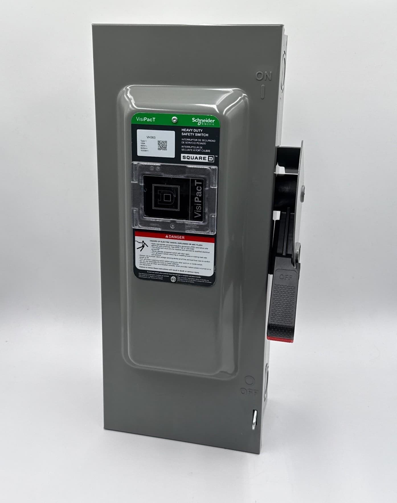 Square D VH363 Safety Disconnect Switch 100A 3P 600V VisiPacT Type 1 Indoor – image 1