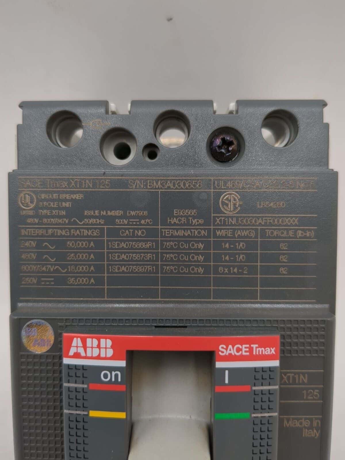 ABB XT1N Circuit Breaker — image 1 of 7