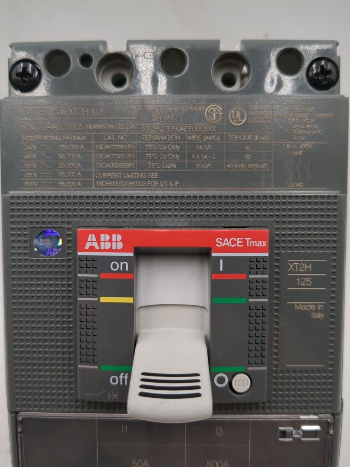 ABB XT2HU3060AFF000XXX Circuit Breaker — image 1 of 9