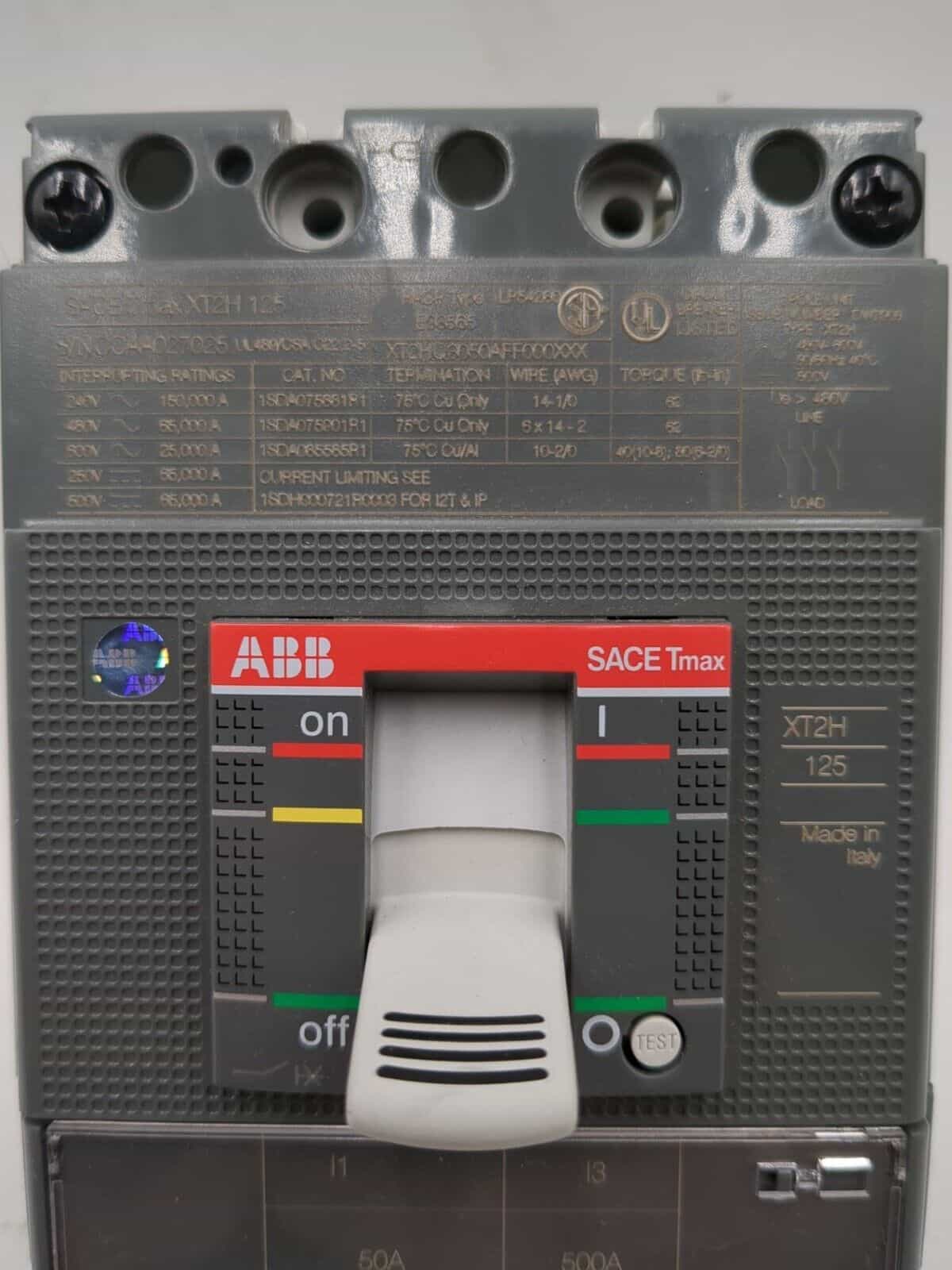 ABB XT2HU3060AFF000XXX Circuit Breaker — image 1 of 9