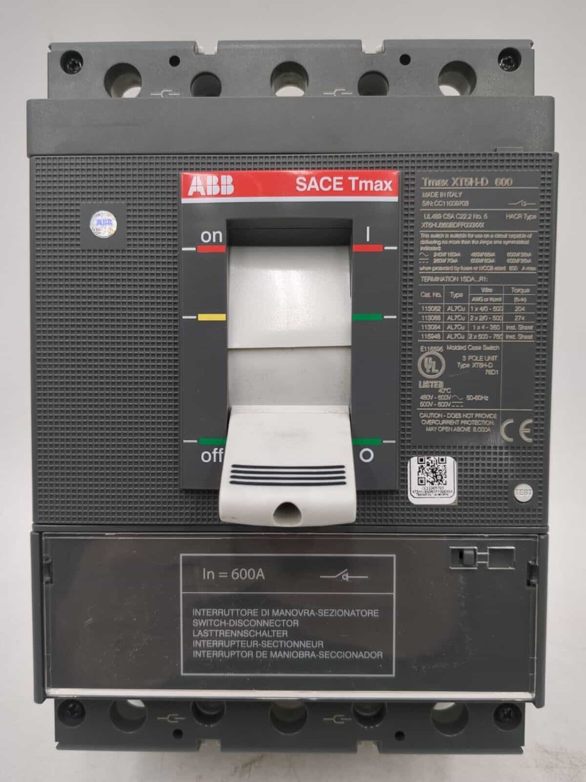 ABB XT5HU360BDFF000XXX Circuit Breaker — image 1 of 9