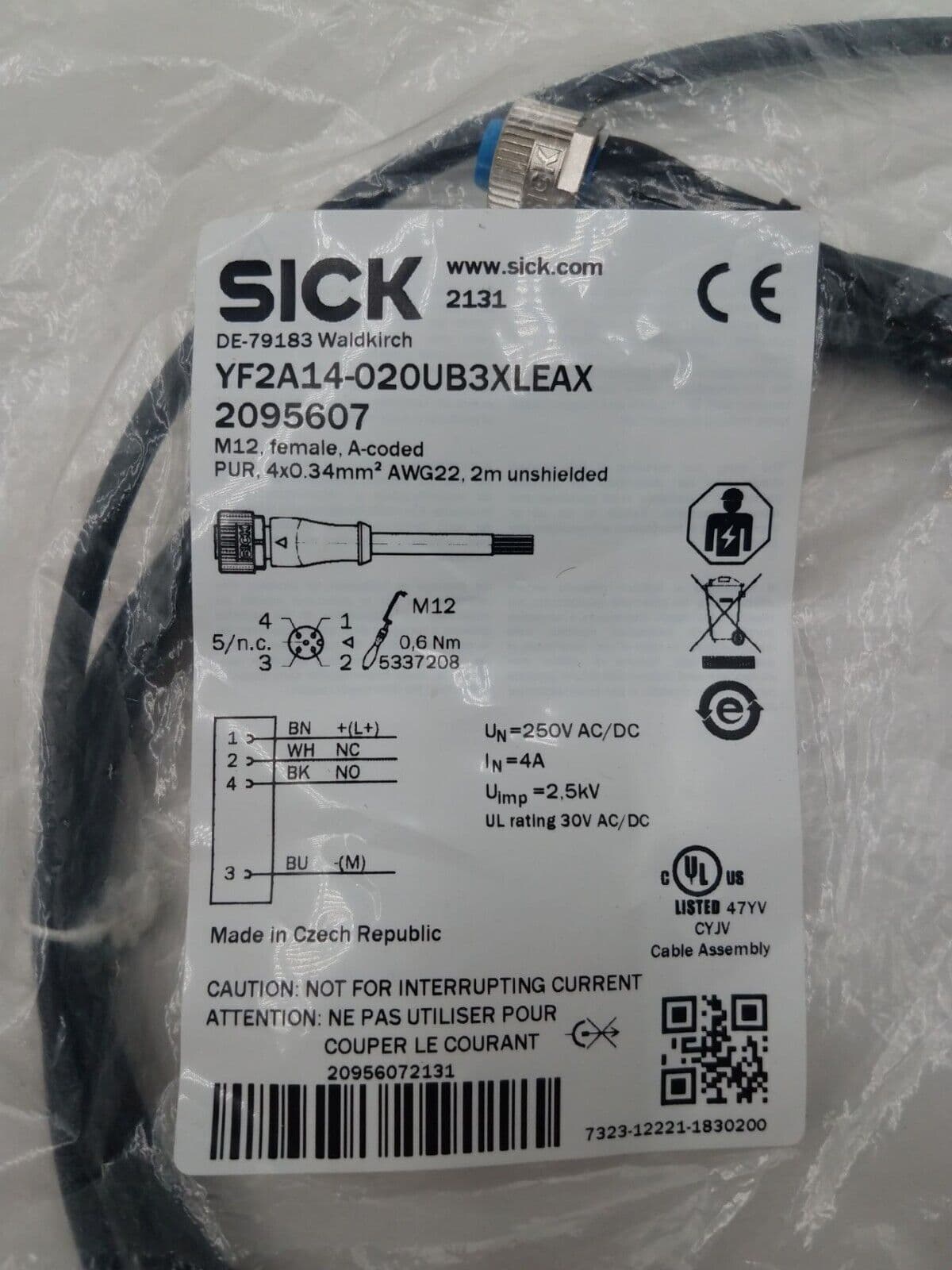 SICK YF2A14-020UB3XLEAX – image 1