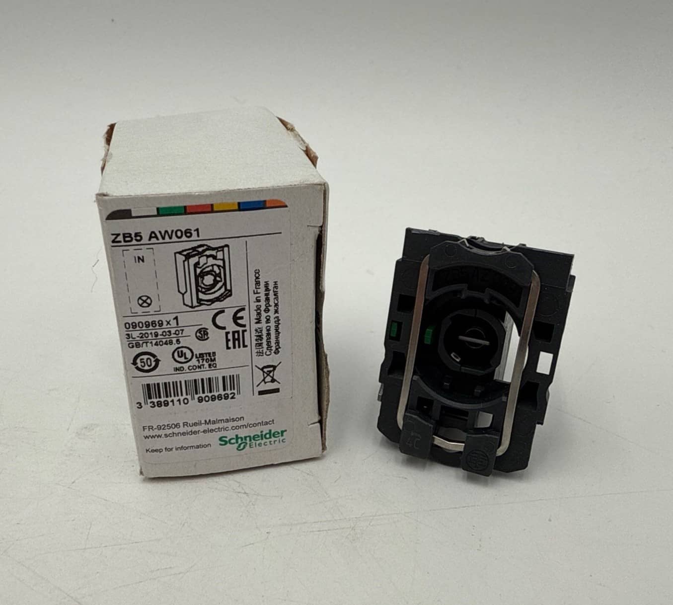 Schneider ZB5 AW061 Light Block With Body Fixing Collar Harmony XB5