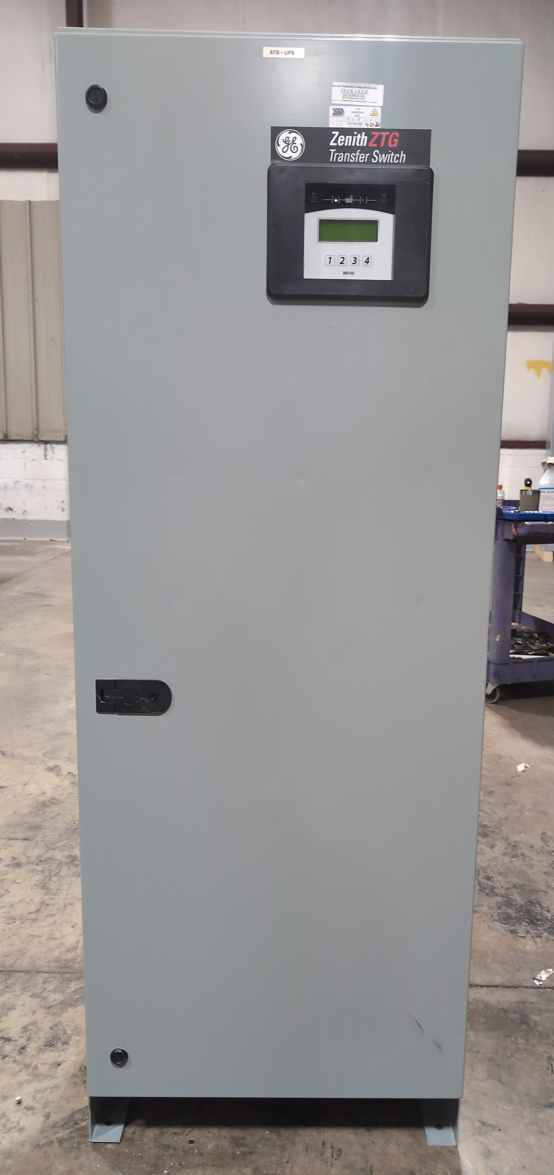 GE Zenith ZTG Automatic Transfer Switch 600A 277/480V 3PH 60Hz 600 Amp MX150 SSG129