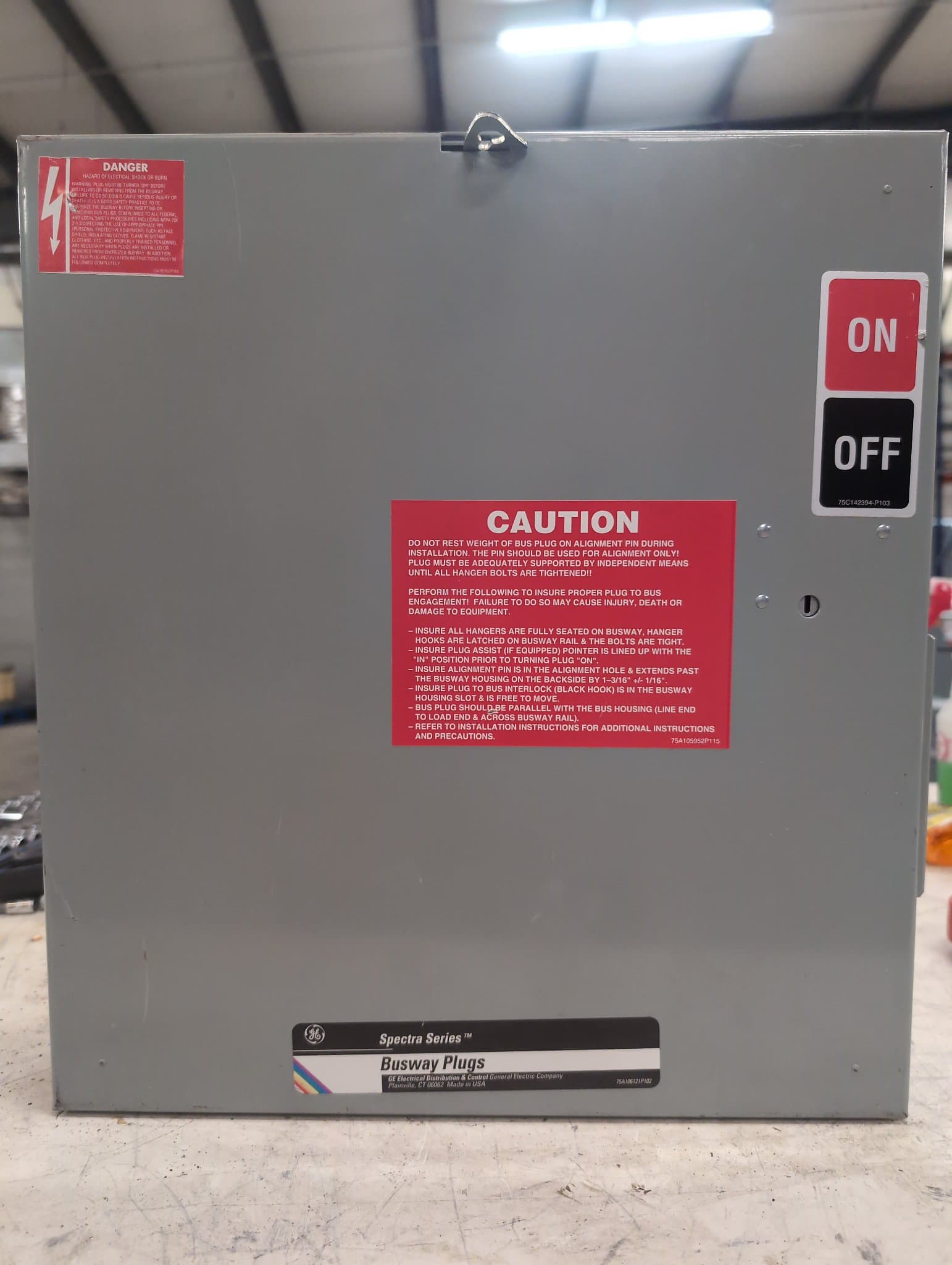 GE SB464RGR Bus Plug 200A 480V 3P Fused Indoor