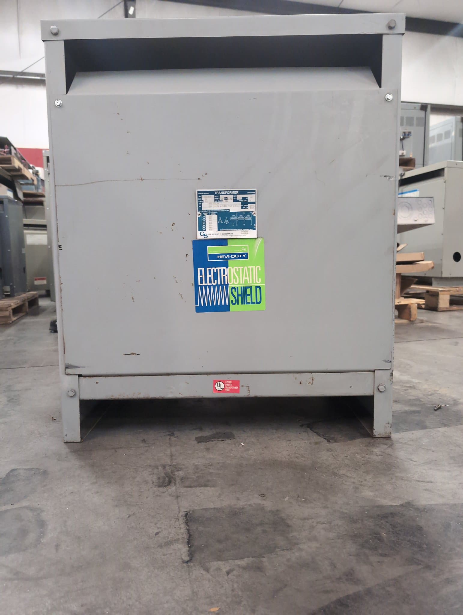General Signal T5HB50S Indoor Dry Type Transformer 50kVA 480V-240/120V