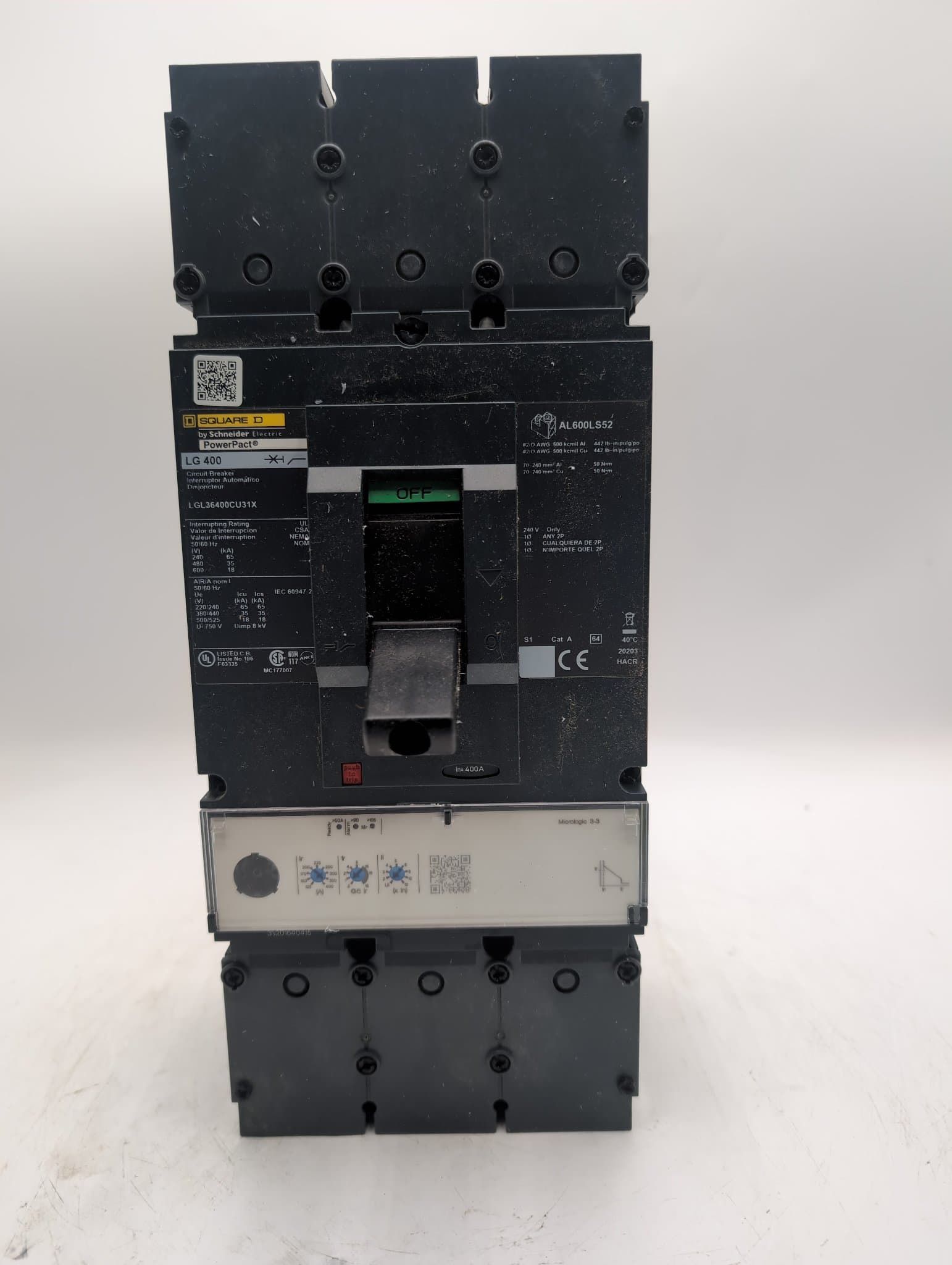 Square D LGL36400CU31X Circuit Breaker — image 1 of 8