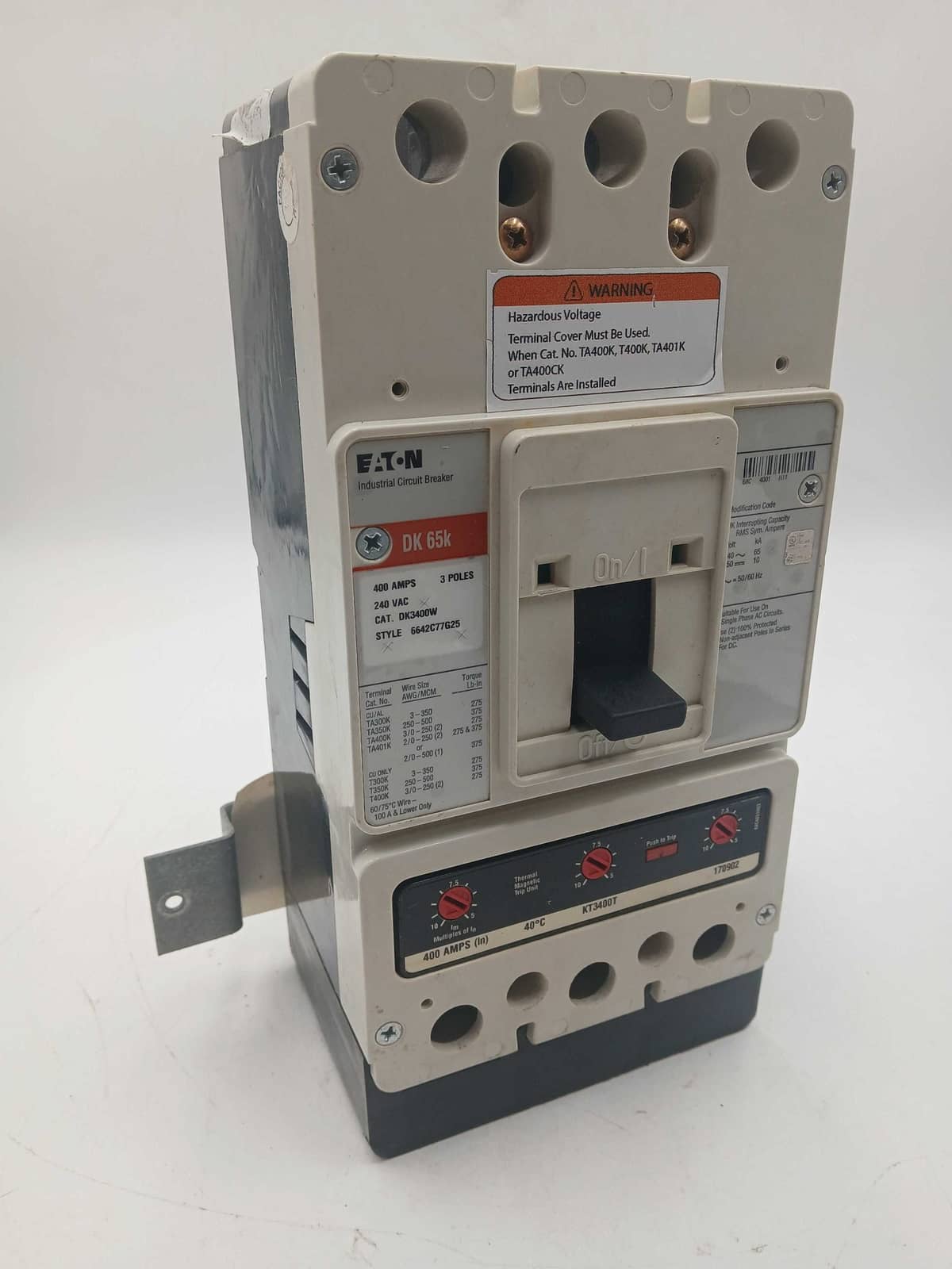 Eaton DK3400W Circuit Breaker — image 1 of 8