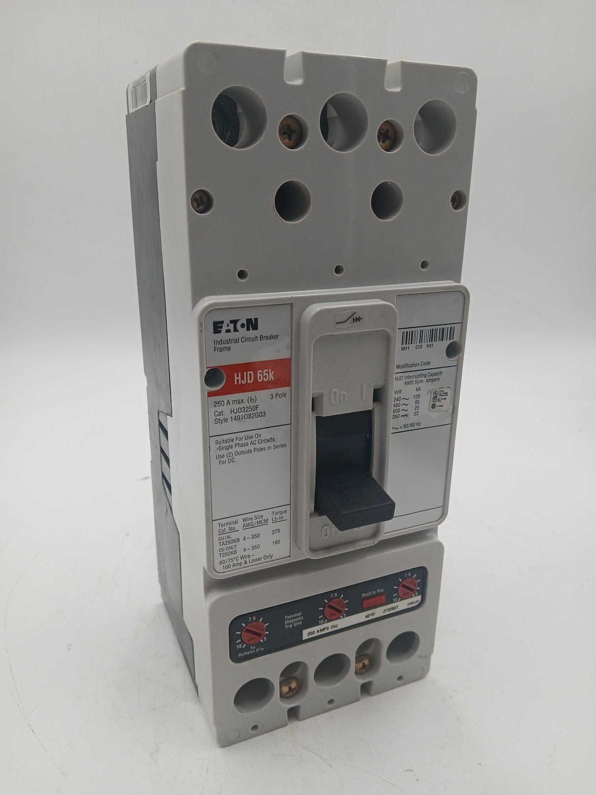 Eaton HJD3250F Circuit Breaker — image 1 of 8