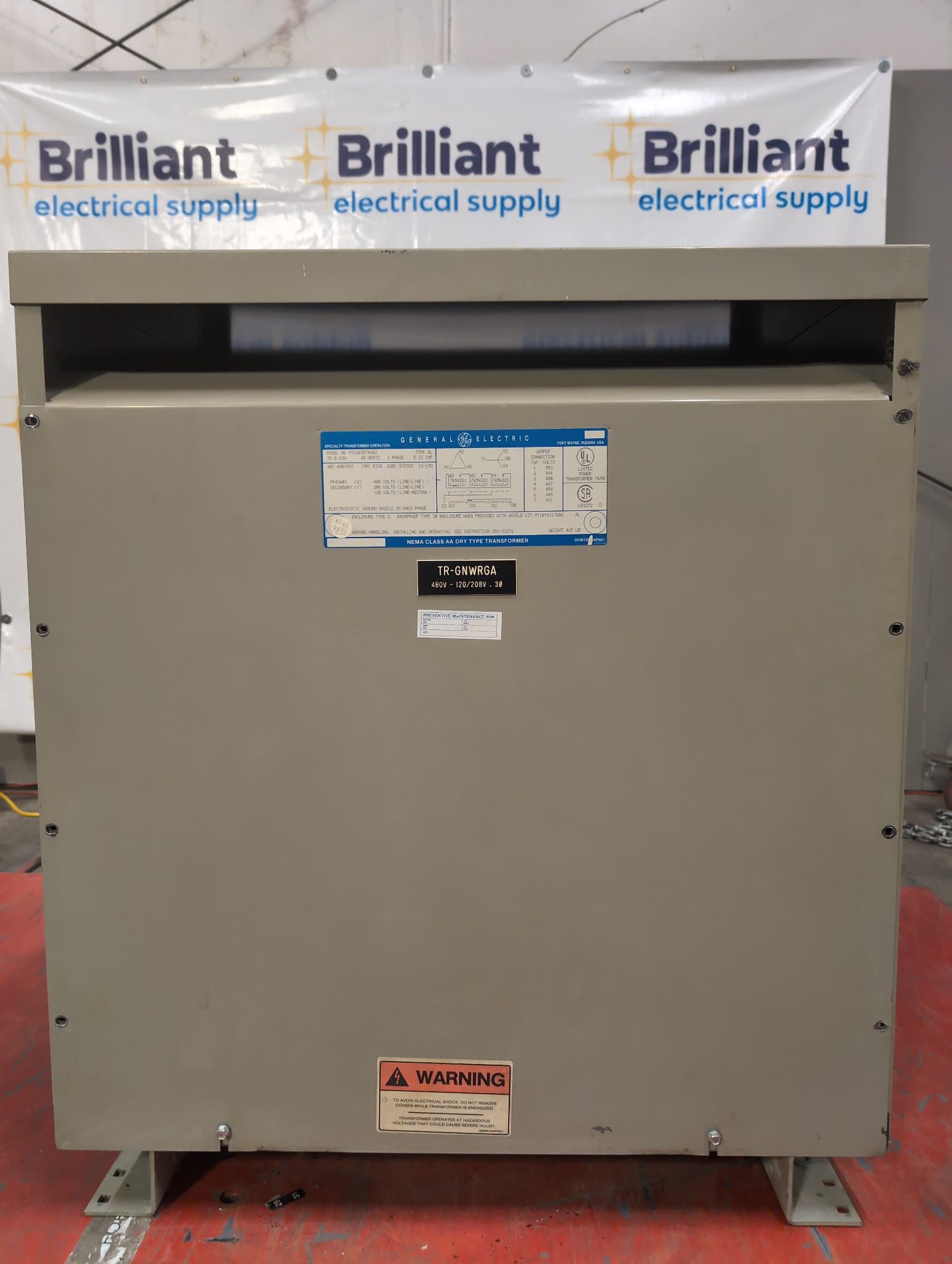 Square D 9T23B3874G03 75kVA Indoor Dry Type Transformer – image 1