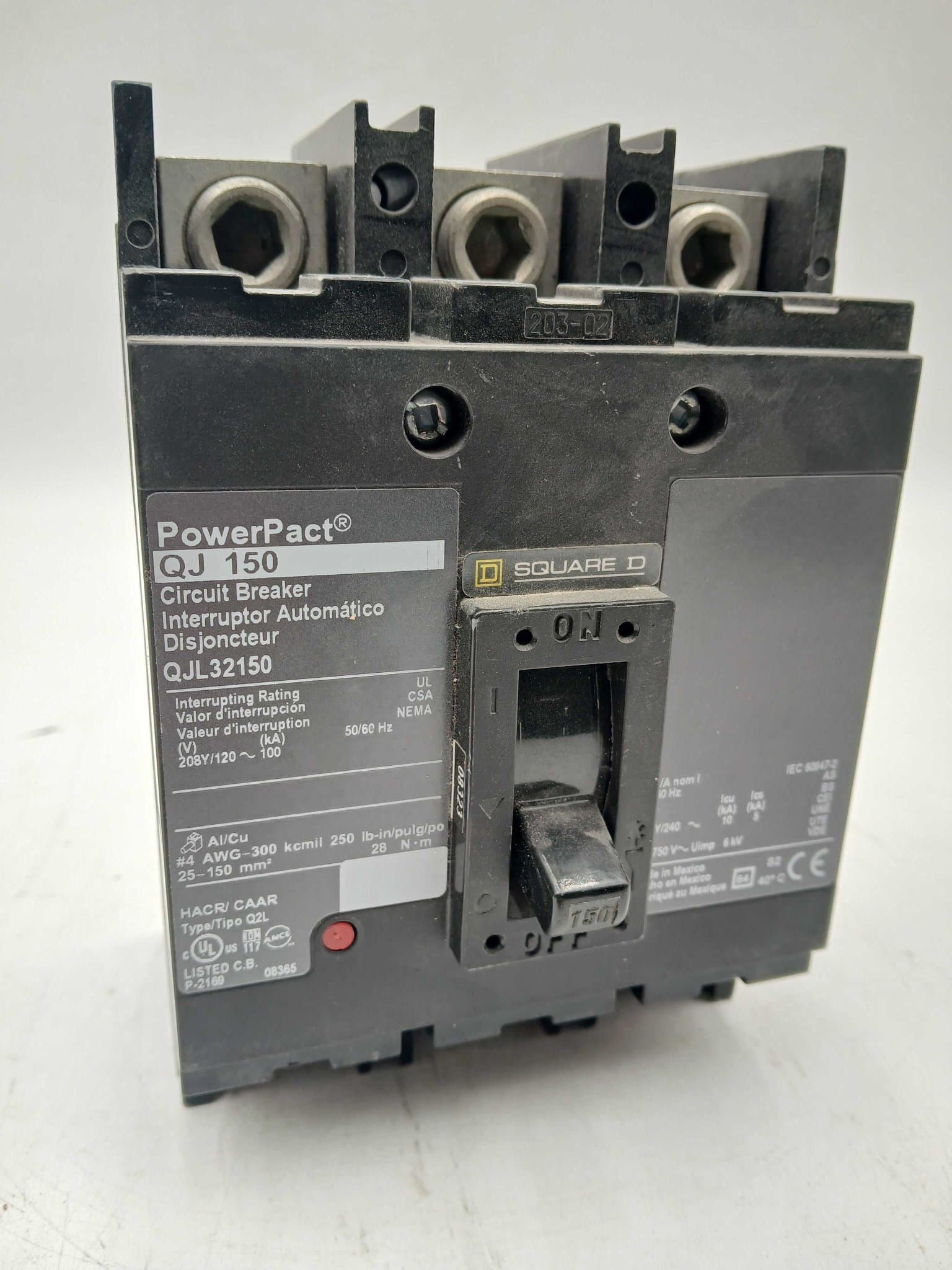 Square D QJL32150 Circuit Breaker — image 1 of 7