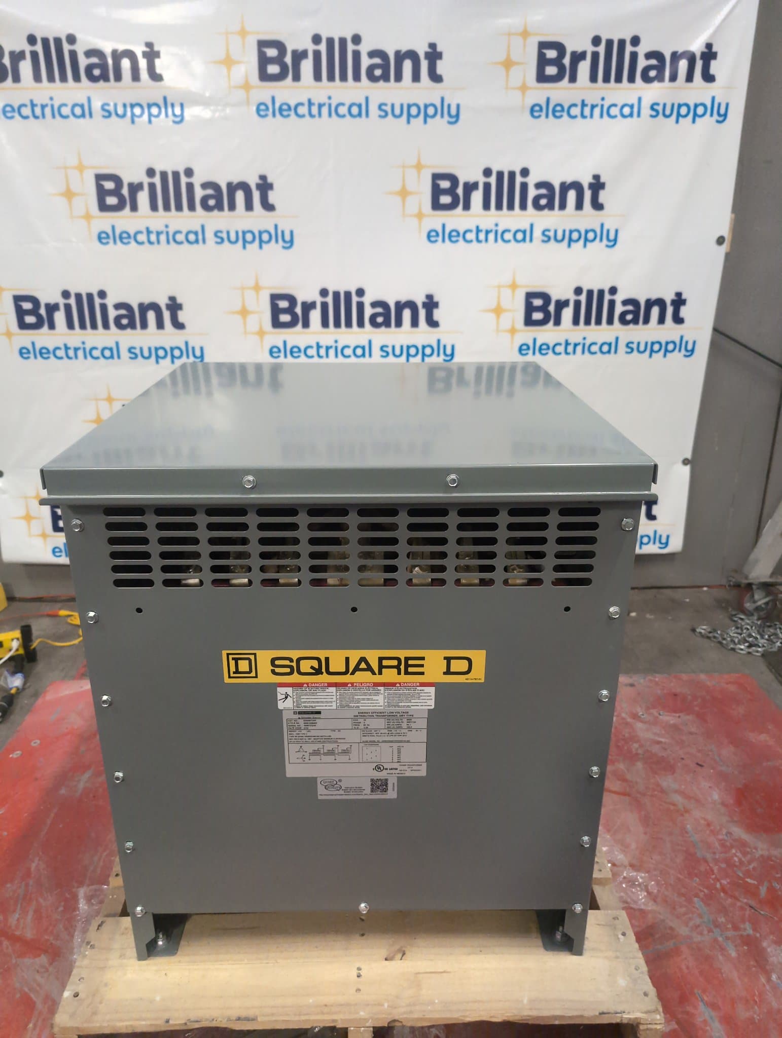 Square D EXN45T3HF 45kVA Dry Type Transformer 480V/208-120V NEMA 3R Outdoor – image 1