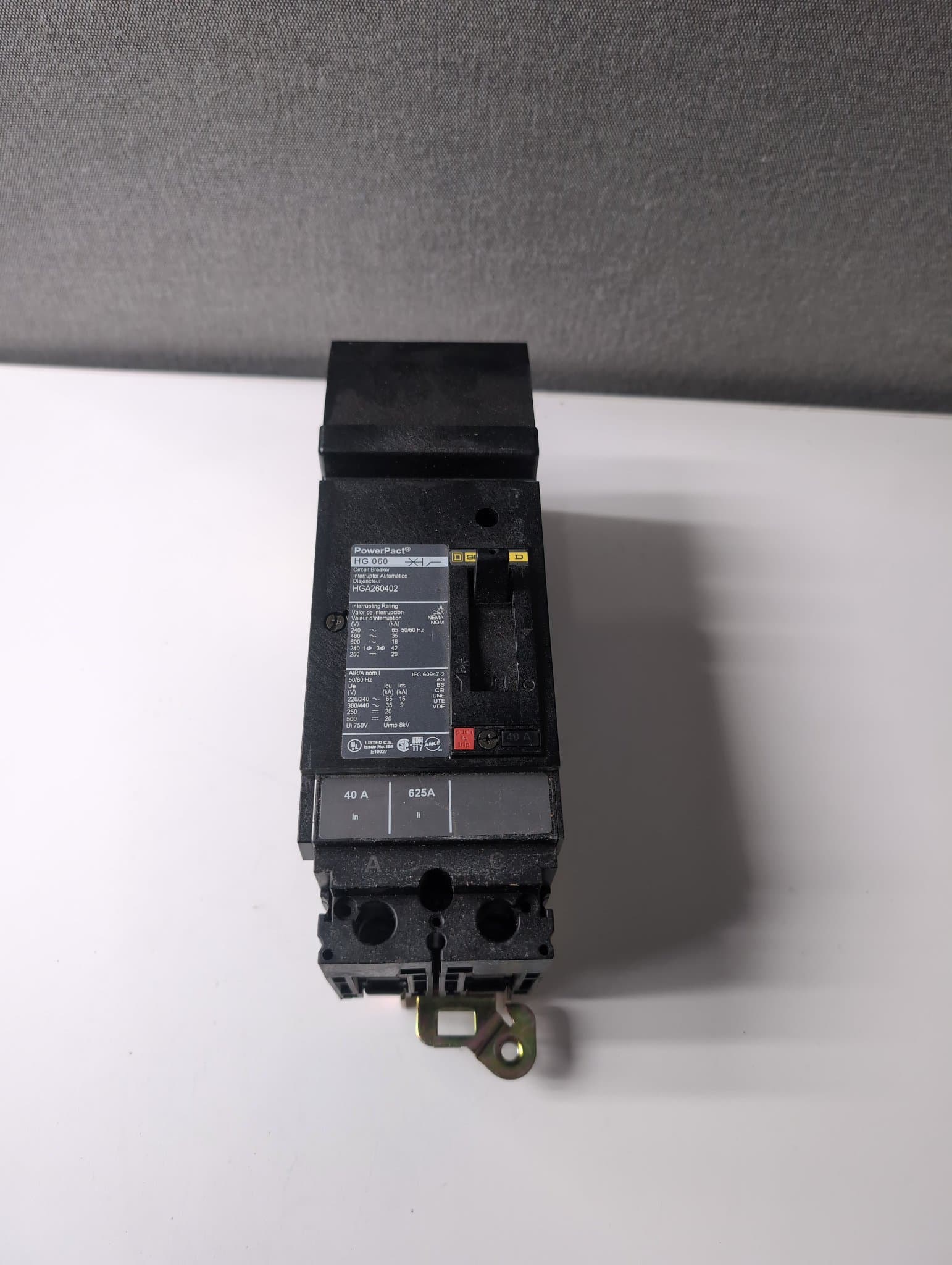 Square D HGA260402 Circuit Breaker 40A 600V 2 Pole