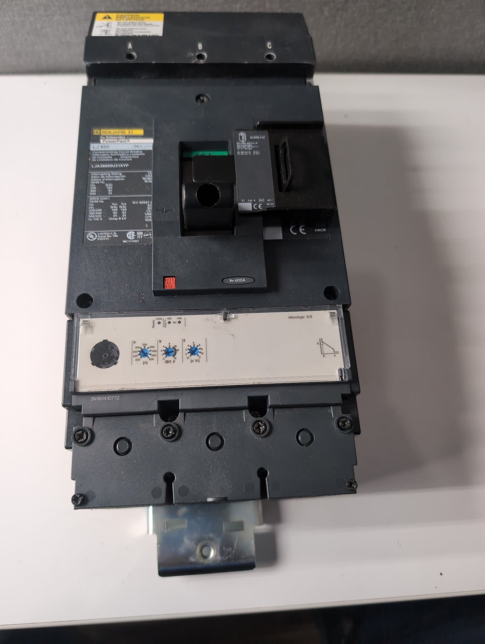 Square D LJA36600U31XYP Circuit Breaker 600A 600V 3P – image 1