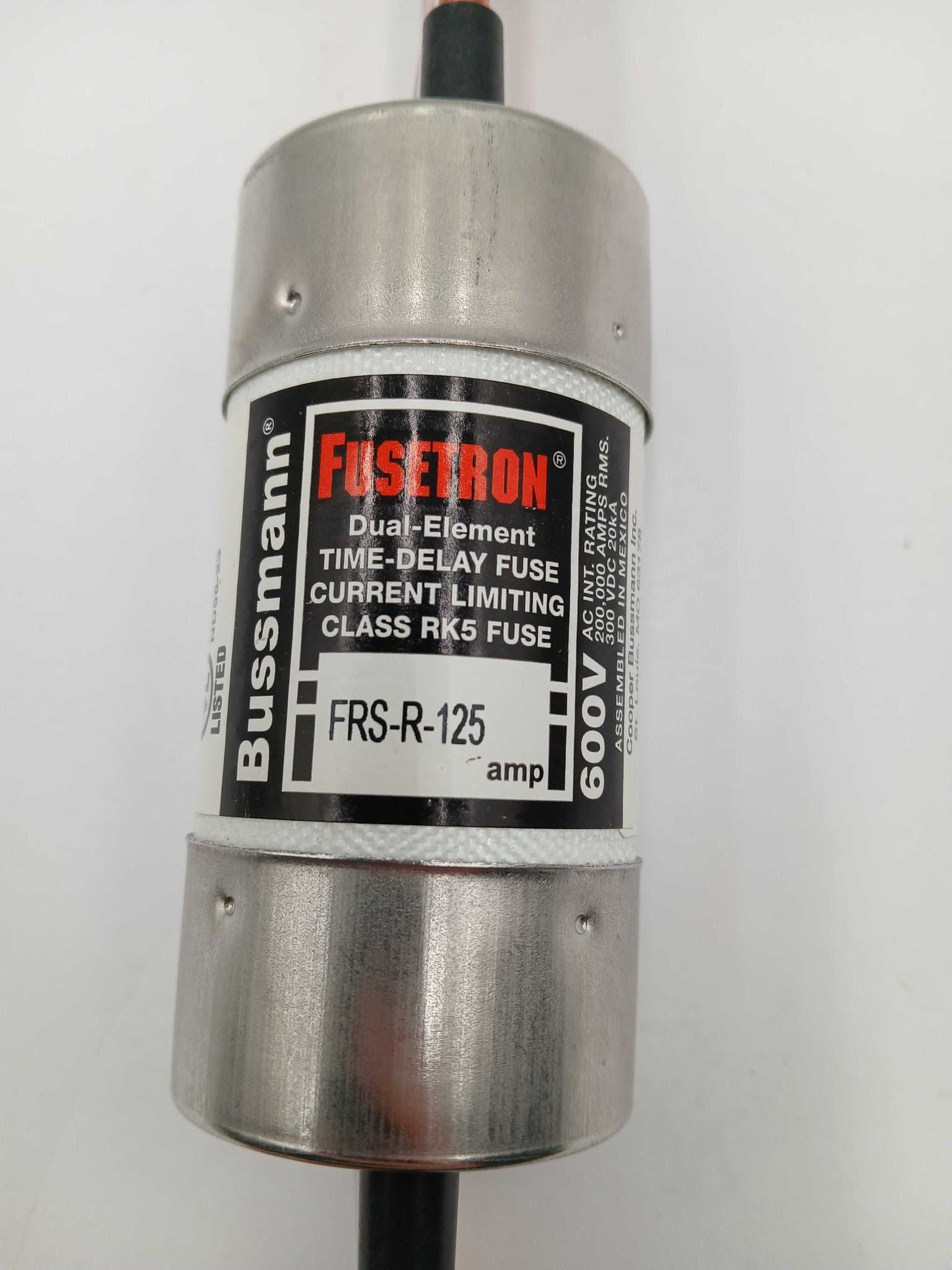 Bussmann FRS-R-125 Fuse 125A 600V Class RK1 Time-Delay