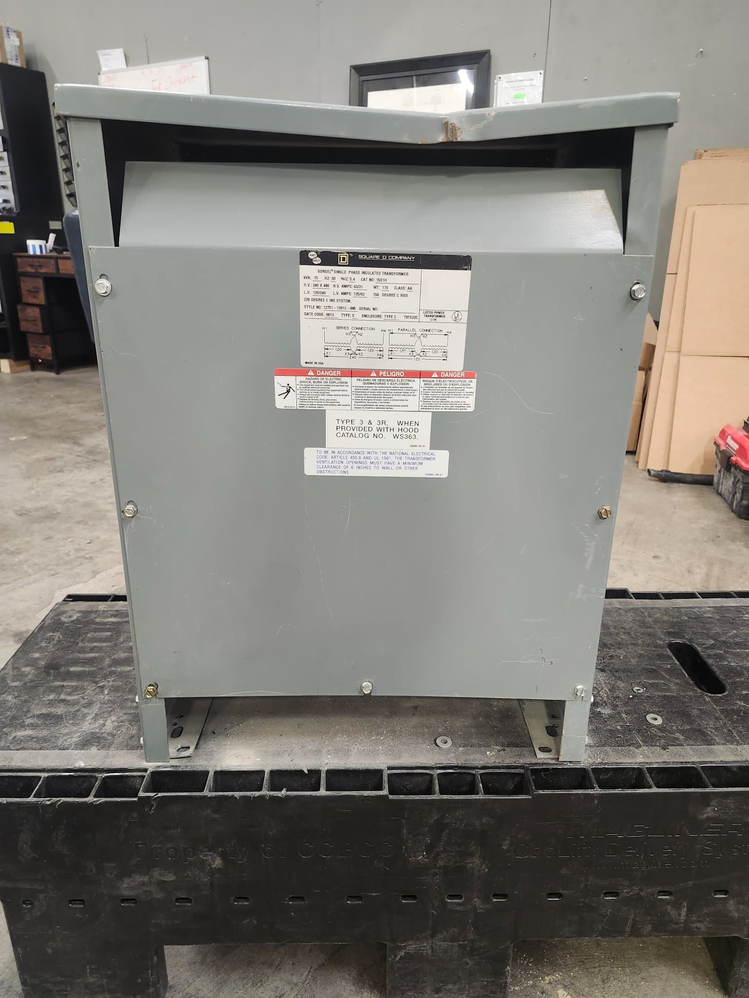 Square D 15S1H Dry Type Transformers — image 1 of 10