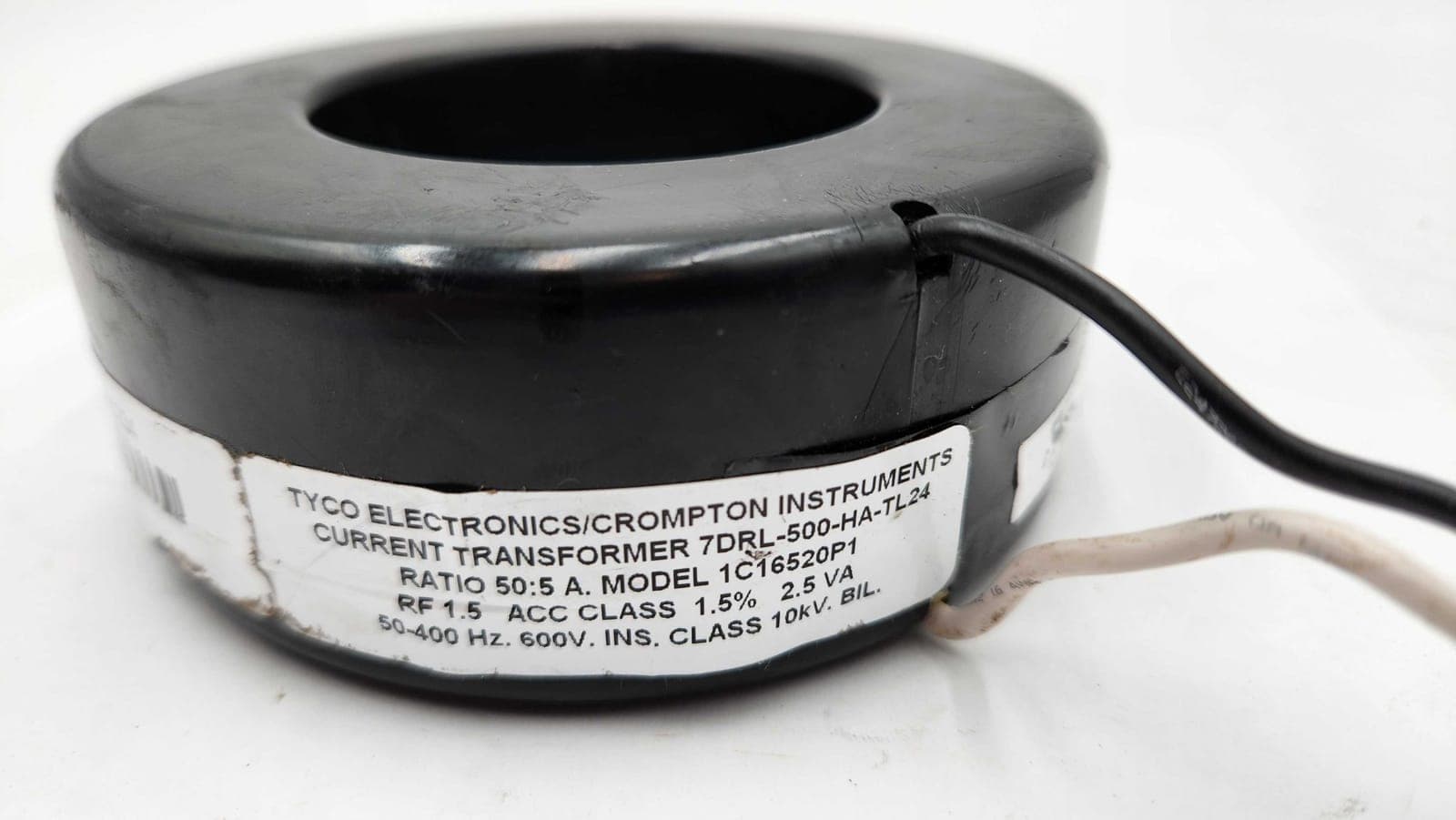 Tyco Electronics 7DRL-500-HA-TL24 Current Transformer 500A 24V