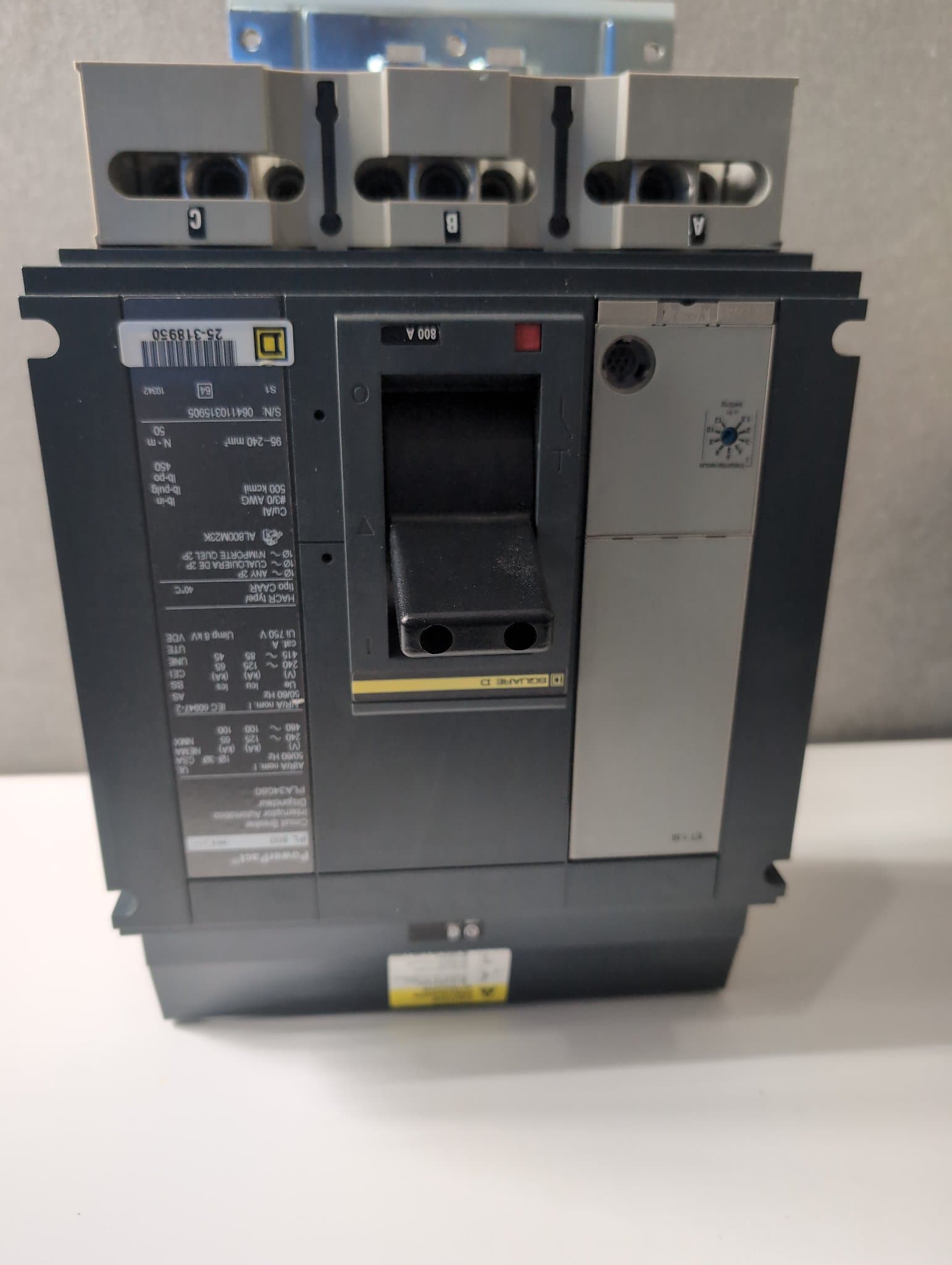 Square D PLA34080 Circuit Breaker 800A 480V 3 Pole