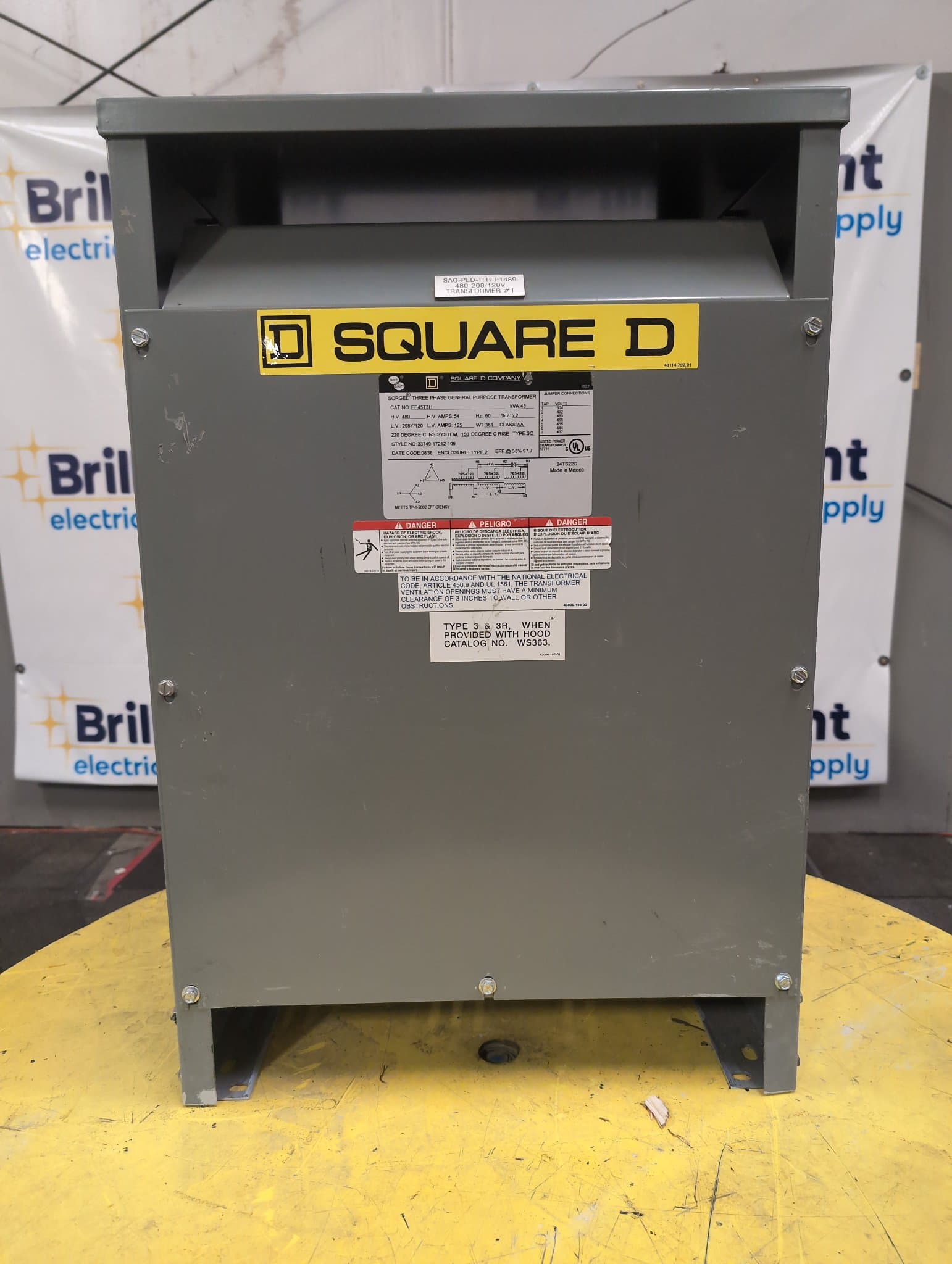 Square D EE45T3H Dry Type Transformers — image 1 of 10