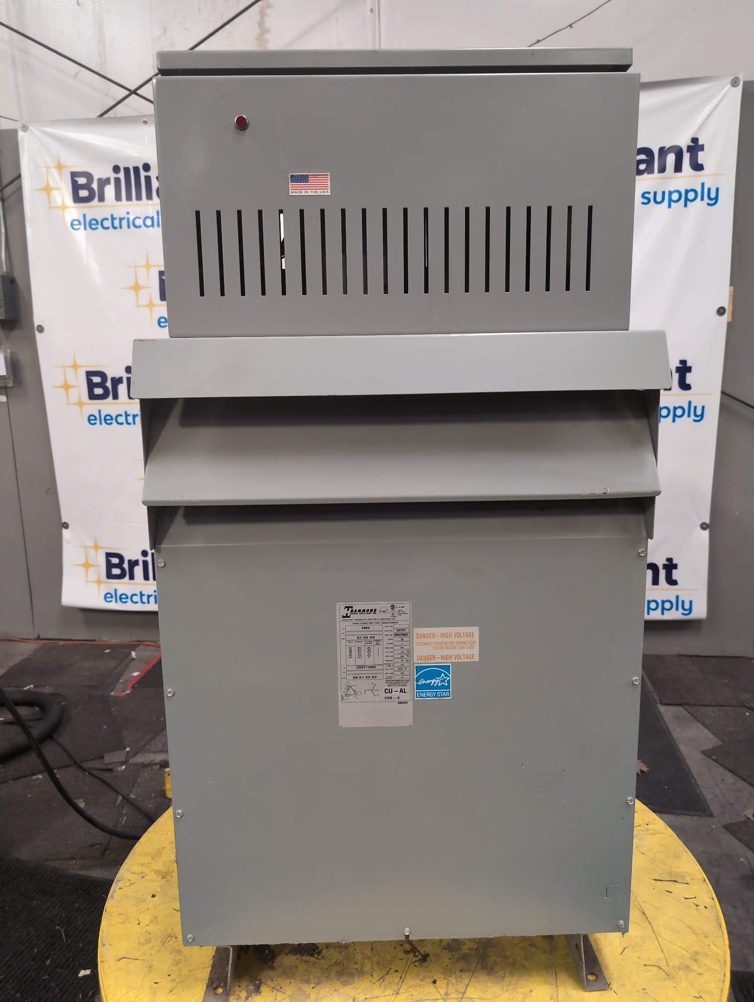 Hammond NMK075KBKF 75kVA Dry Type Transformer 480V/208-120V NEMA 3R – image 1