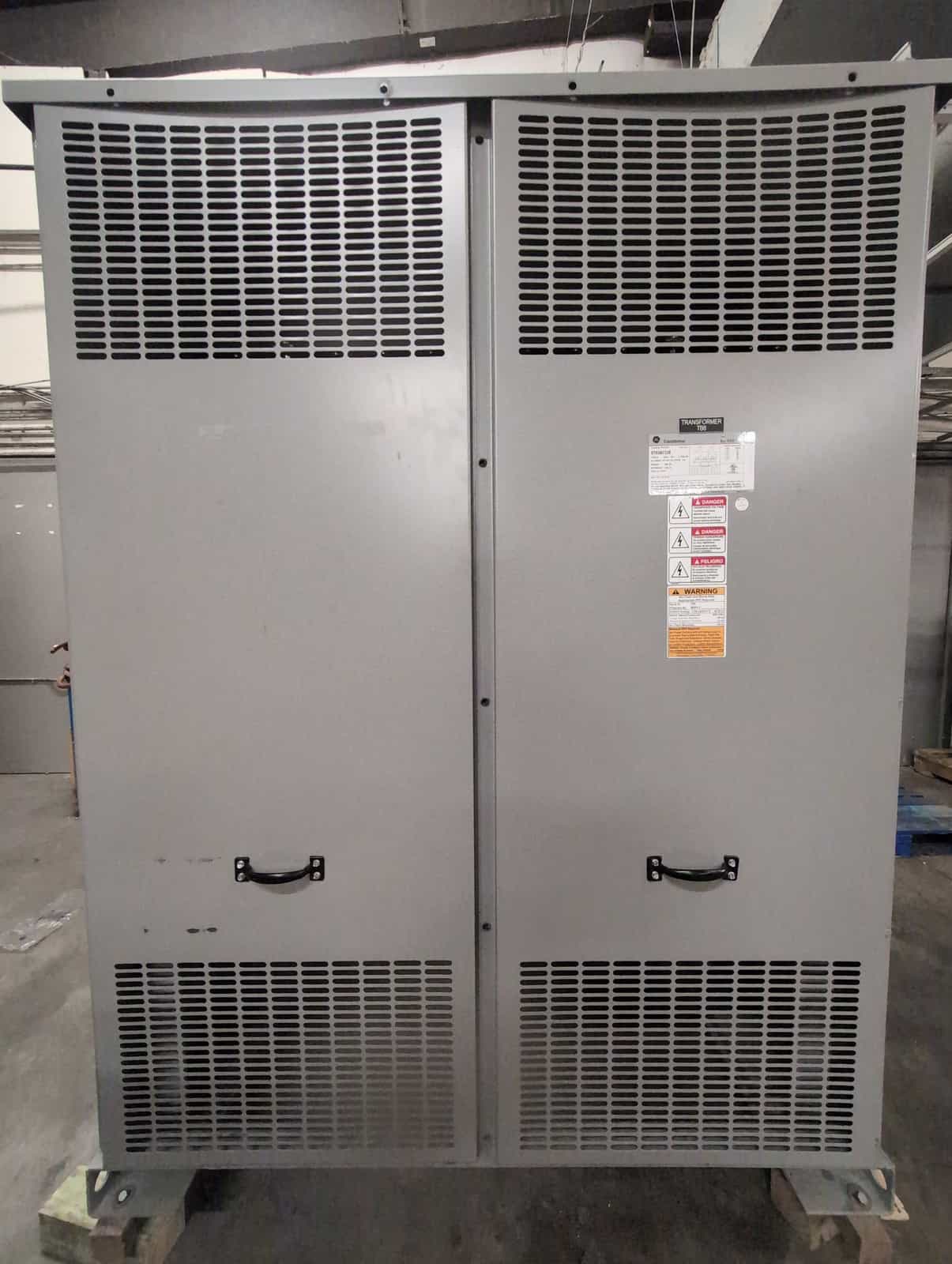 GE 9T03B7338 750kVA Dry Type Transformer 480V/240V NEMA 1