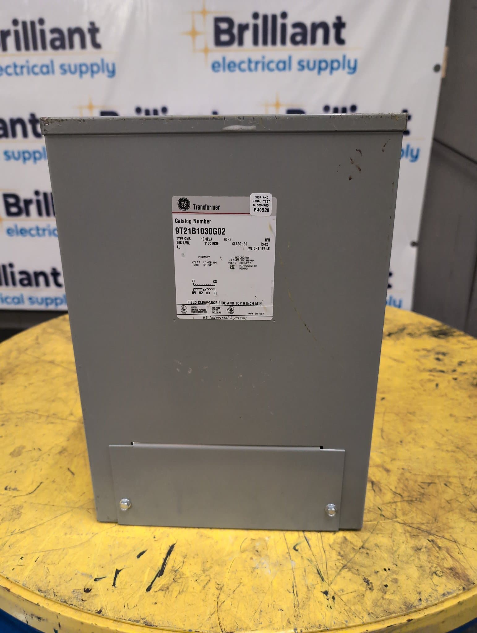 GE 9T21B1030AG02 Control Transformer 10kVA 208V 120/240V NEMA 3R