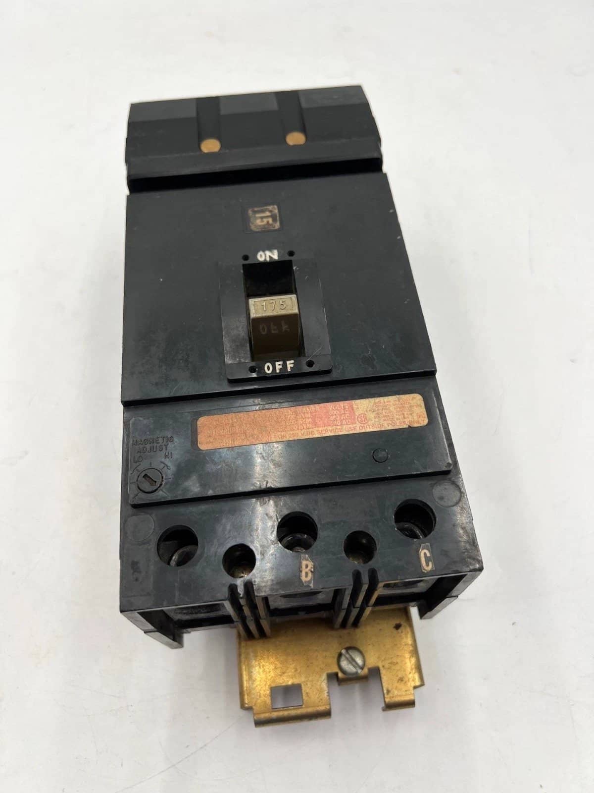 Square D KH36175 Circuit Breaker 175A 600V 3P I-Line