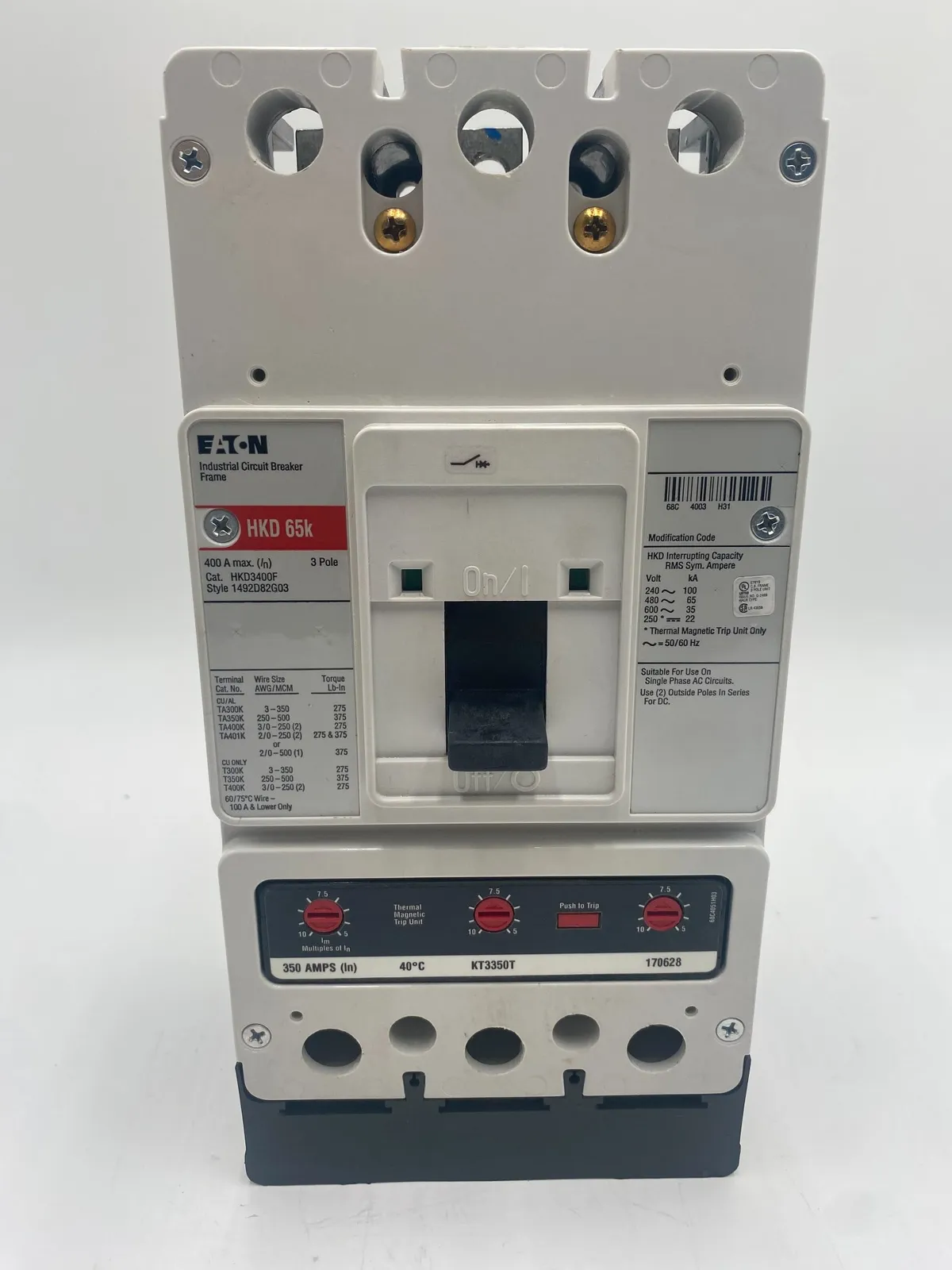 Eaton HKD3350 Circuit Breaker — image 1 of 7