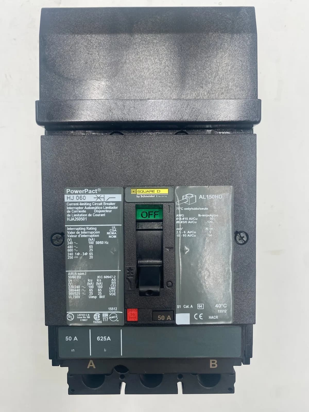 Square D HJA260501 Circuit Breaker — image 1 of 7