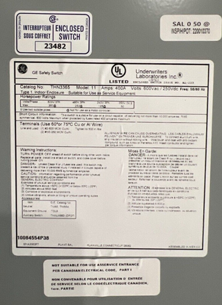 GE THN3365 Used