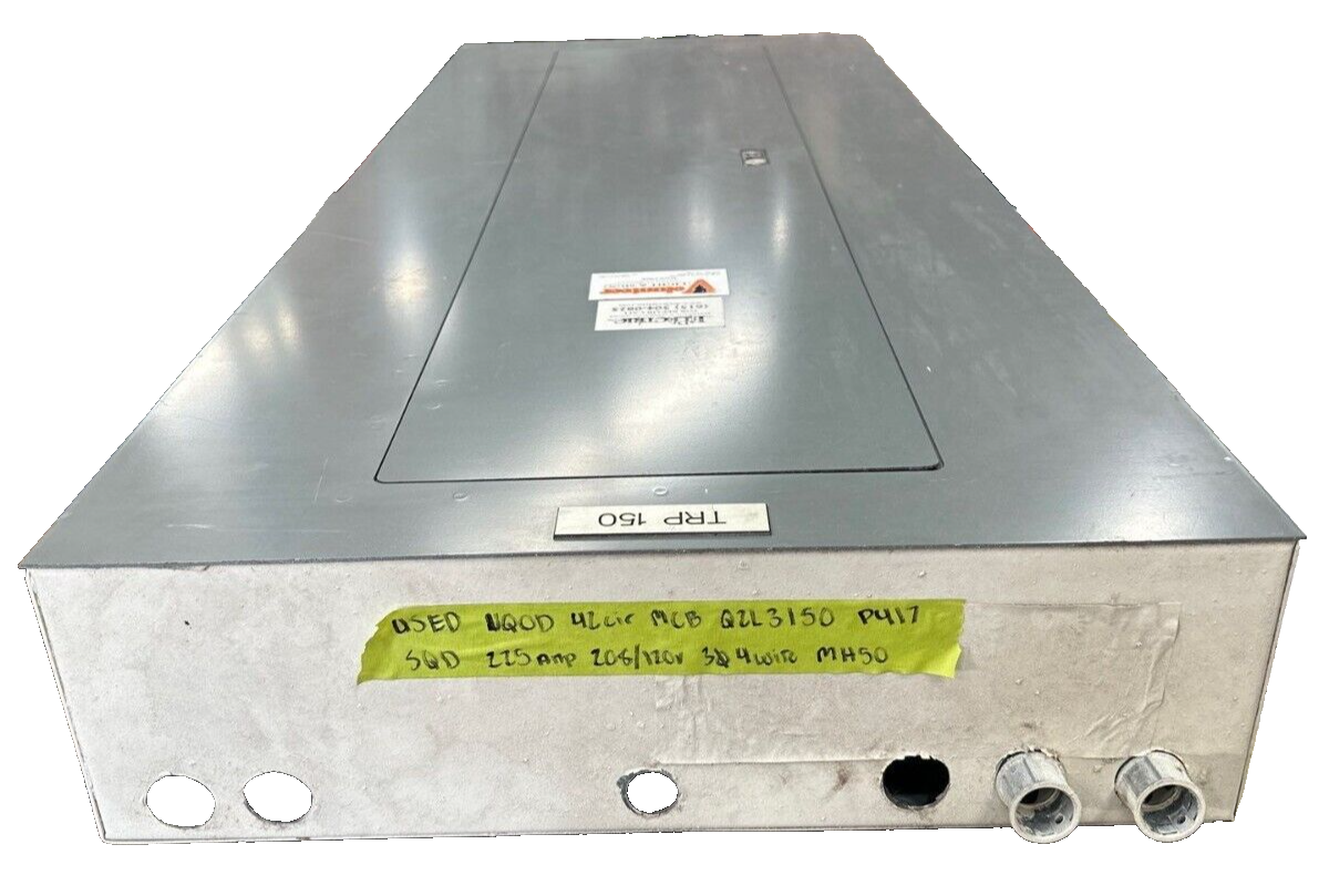 Square D NQOD442M225 NQOD Panelboard 225A 208Y/120V 3PH 4W MCB Main Q2L3150 150A P417 Used