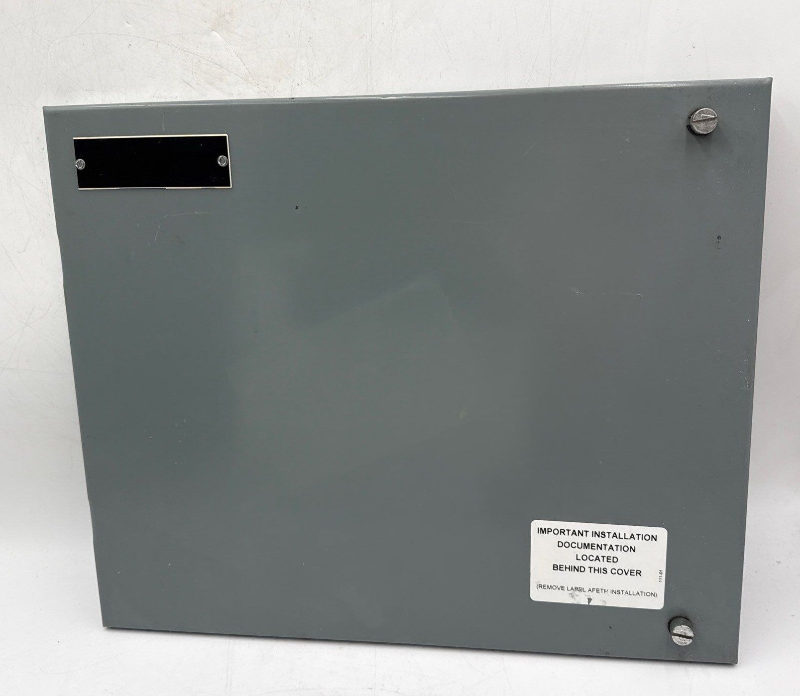 Allen Bradley 2100 12in MCC Bucket Blank Shelf Empty Unit Insert with Door Used