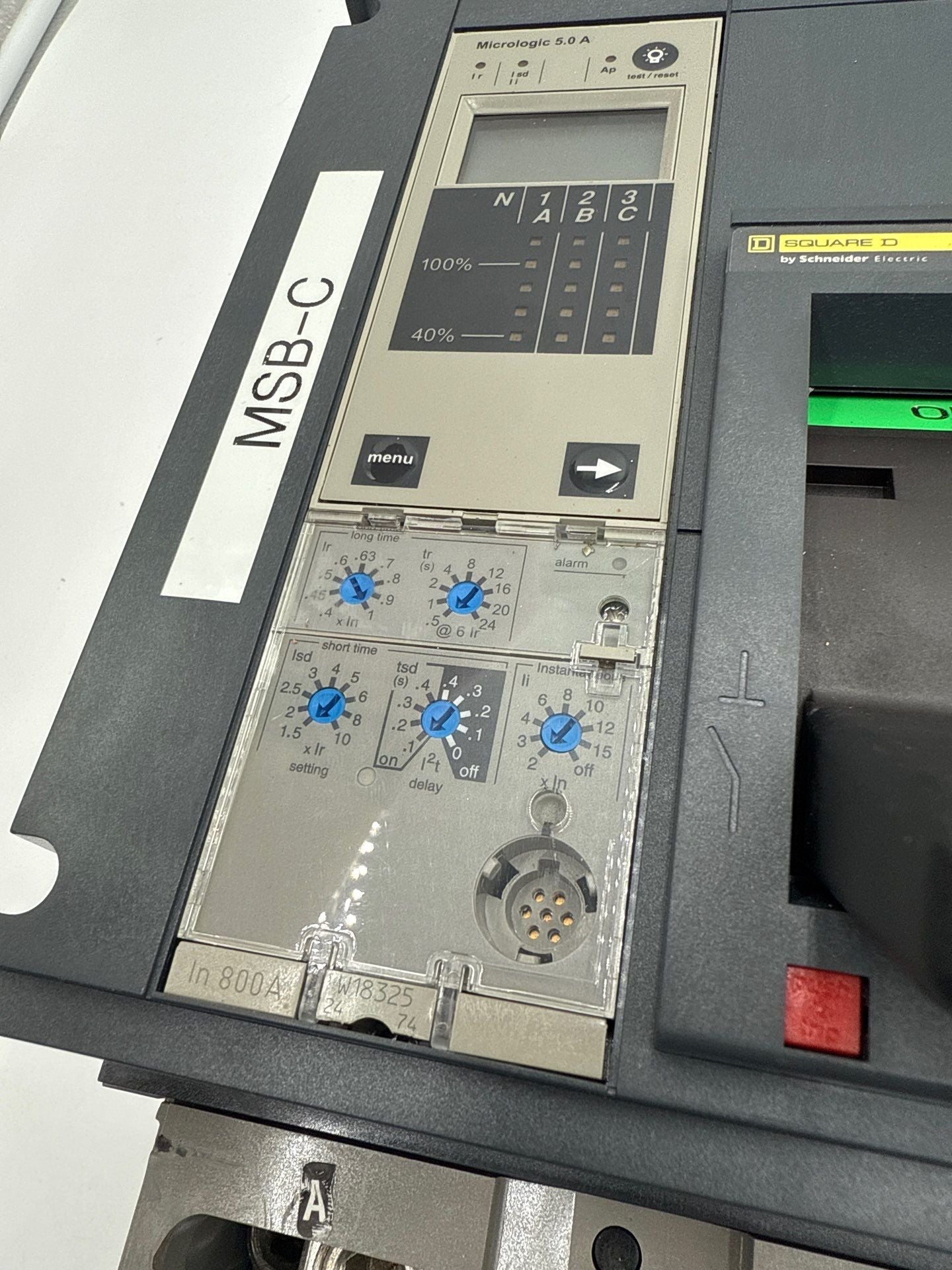 Square D PJA36080U43A I-Line Circuit Breaker 800A 3P 600V PJA 800 Amp 3 Pole Used