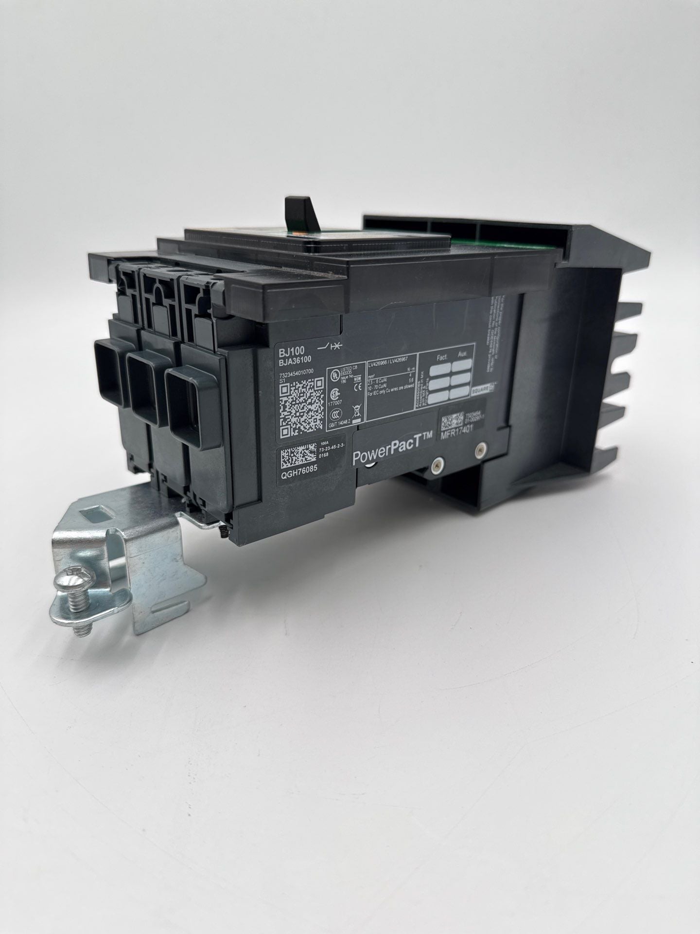 Square D BJA36100 I-Line Circuit Breaker 100A 3P 600V 3PH 100 Amp 3 Pole Used