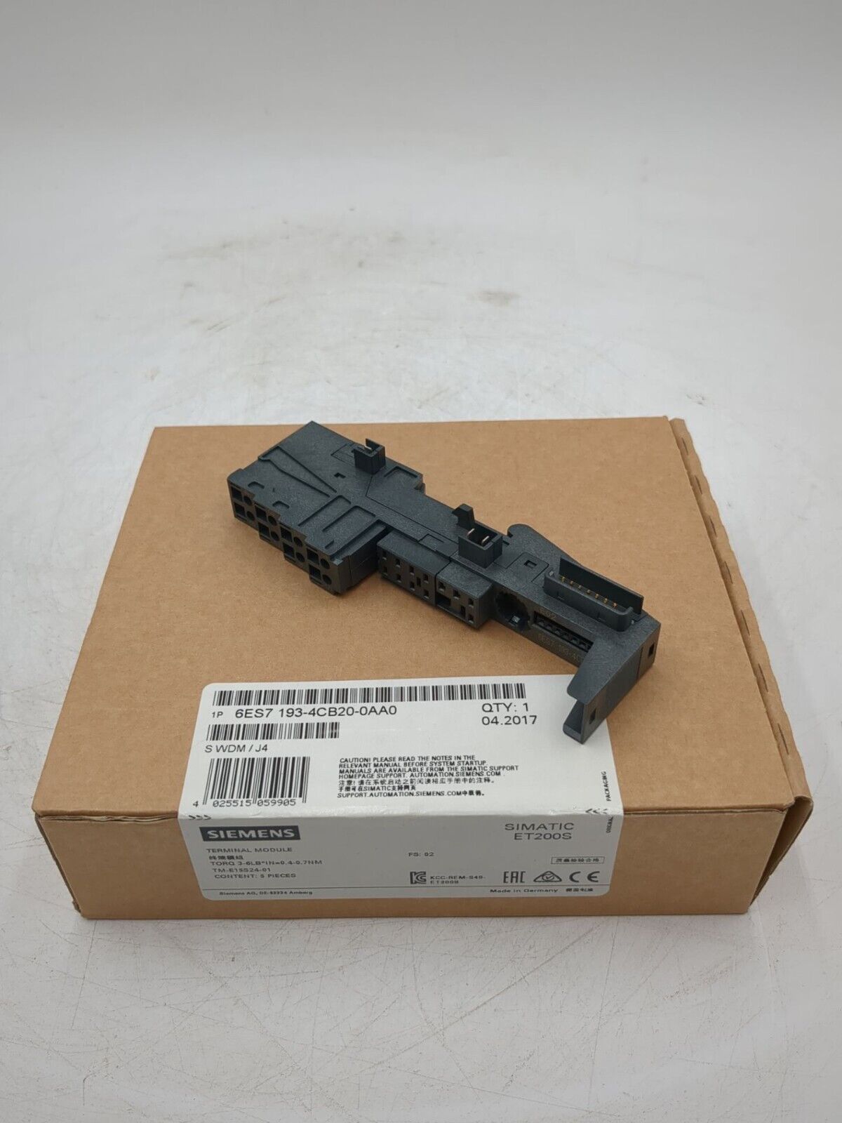 Siemens 6ES7193-4CB20-0AA0 New