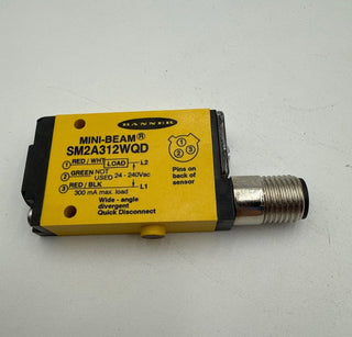 Banner 26893 SM2A312WQD Mini-Beam Diffused Proximity Sensor 3 Pin New