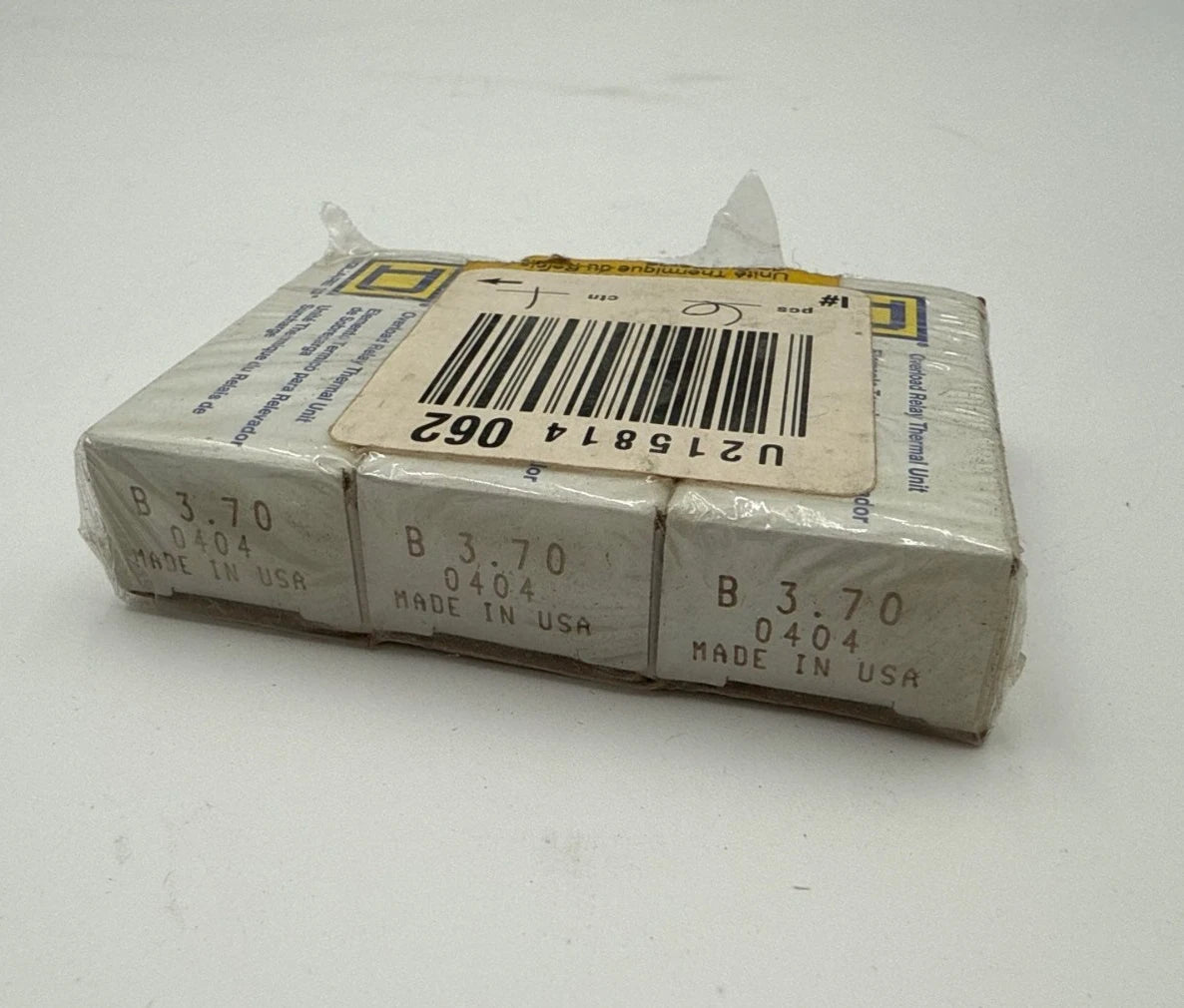 3PC Lot Square D B3.70 Thermal Overload Relay Heater Element Unit B370 2.51-3.3A New