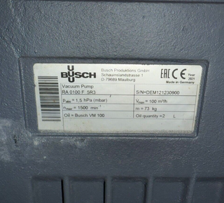 Busch RA-0100-F-5R3 Used