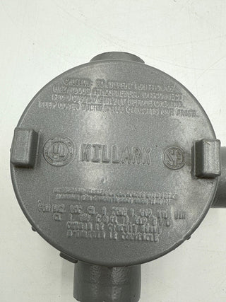 Killark GECTT-3 Conduit OUtlet Body 1” Hubs Tee Junction Box New