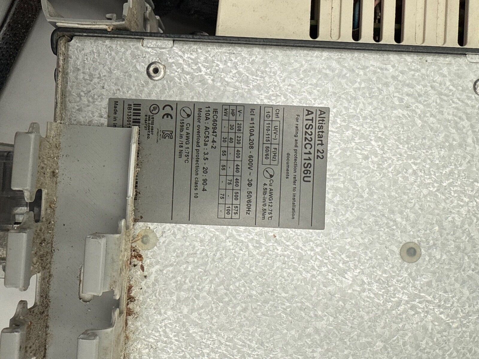 Schneider Electric ATS22C11S6U Used