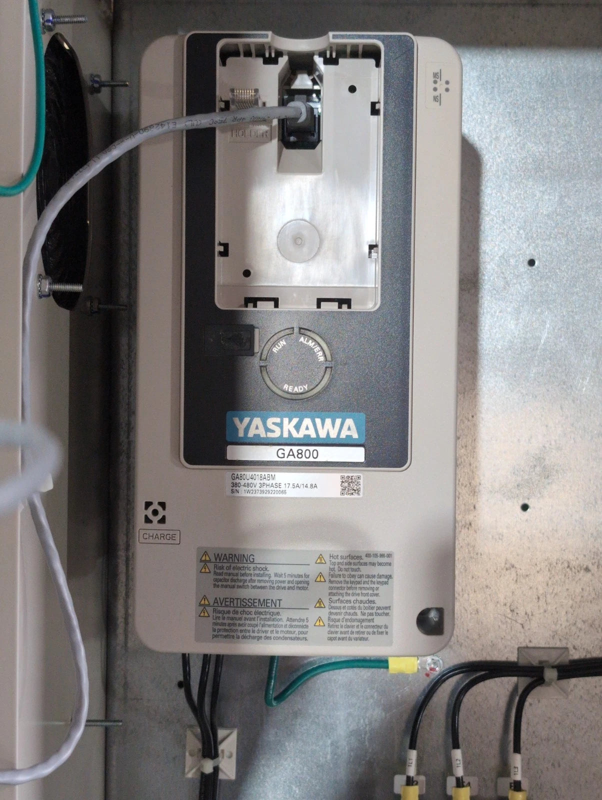 Yaskawa GA800 GA80U4018ABM 10HP 380-480V 3PH Variable Frequency Drive VFD New New