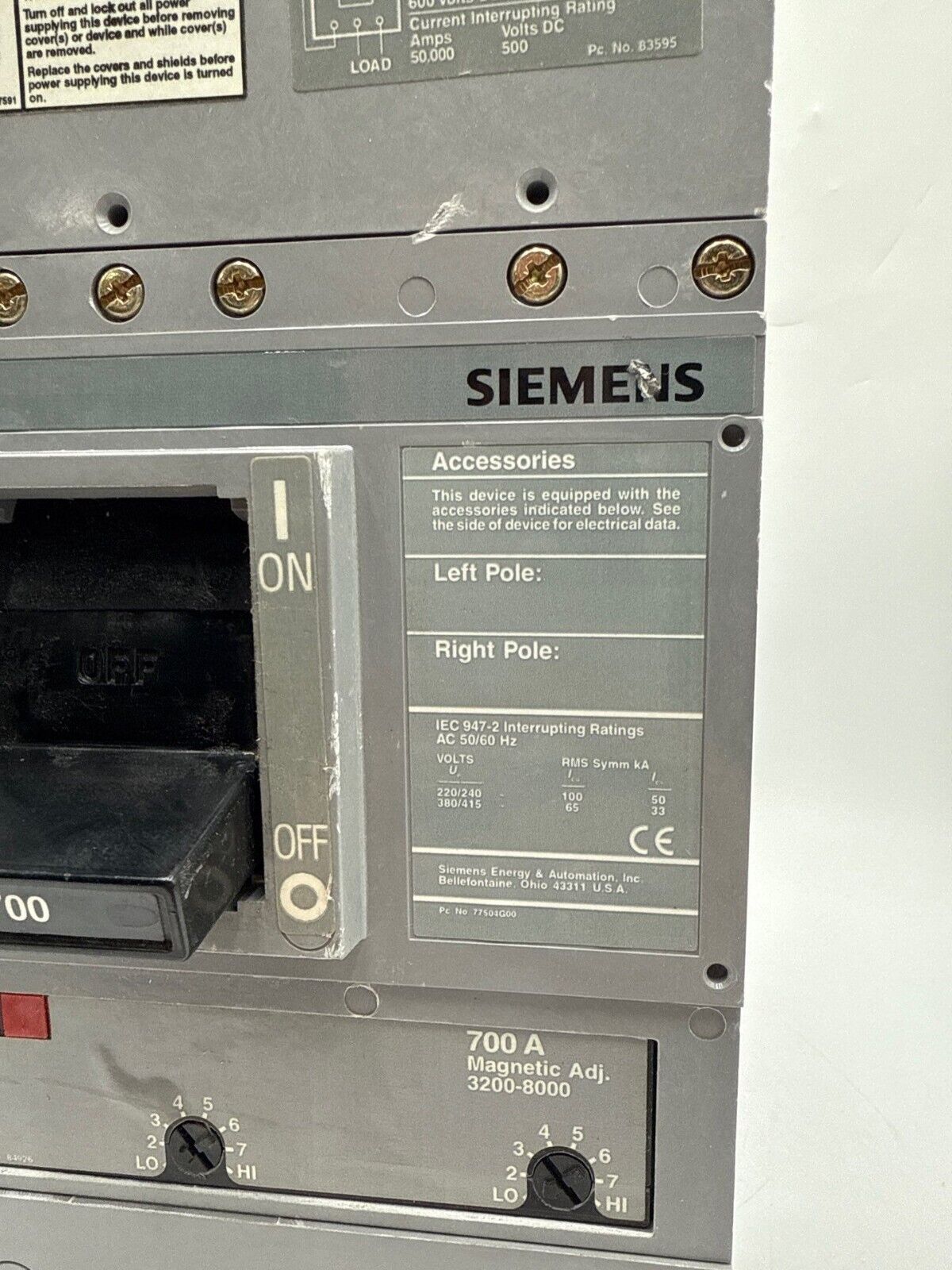 Siemens HLMXD63B700 Used