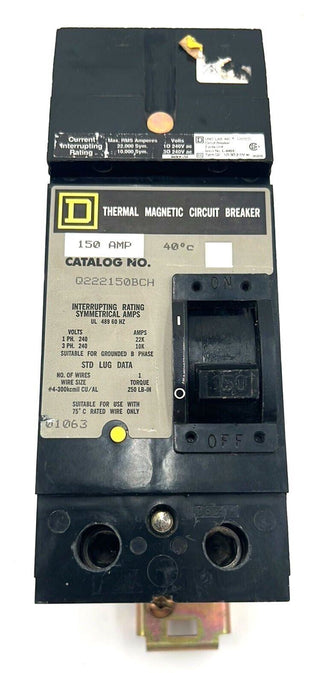Square D Q222150BCH Used