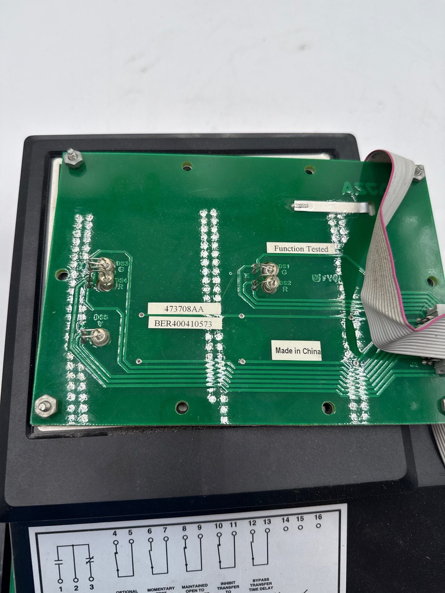 ASCO Series 300 Automatic Transfer Switch 400A 480V 60Hz E00300030400N100 Used