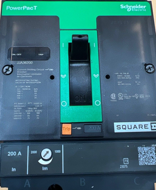 Square D JJA36200 New