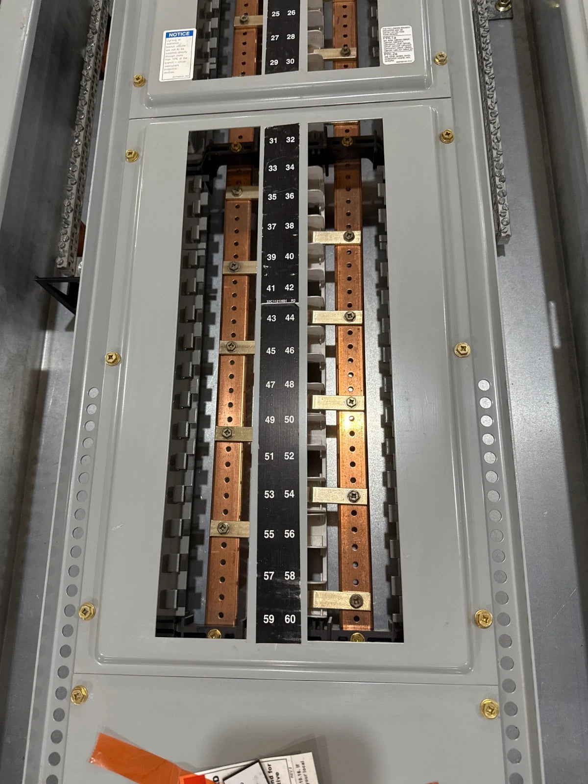 Eaton PRL1A Panelboard 225A 208/120V 3PH 4W MCB Panel 225 Amp 60Cir EDB3225BP10 Used