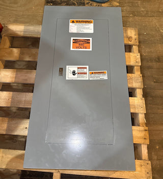 Square D NF Panelboard 200A 480/277V 3PH 4W 200 Amp Panel MLO 30 Cir Indoor Used