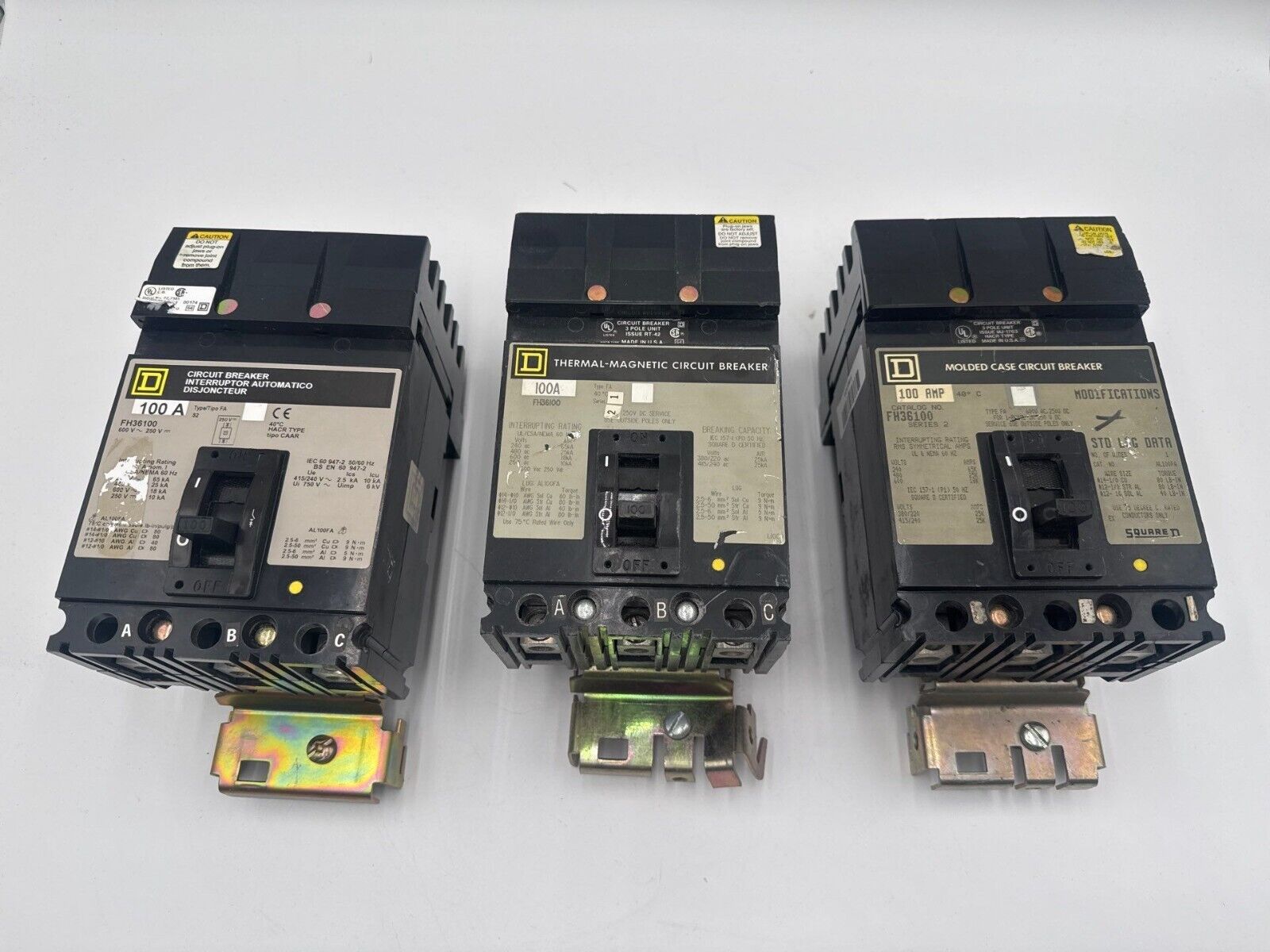 Square D FH36100 Used