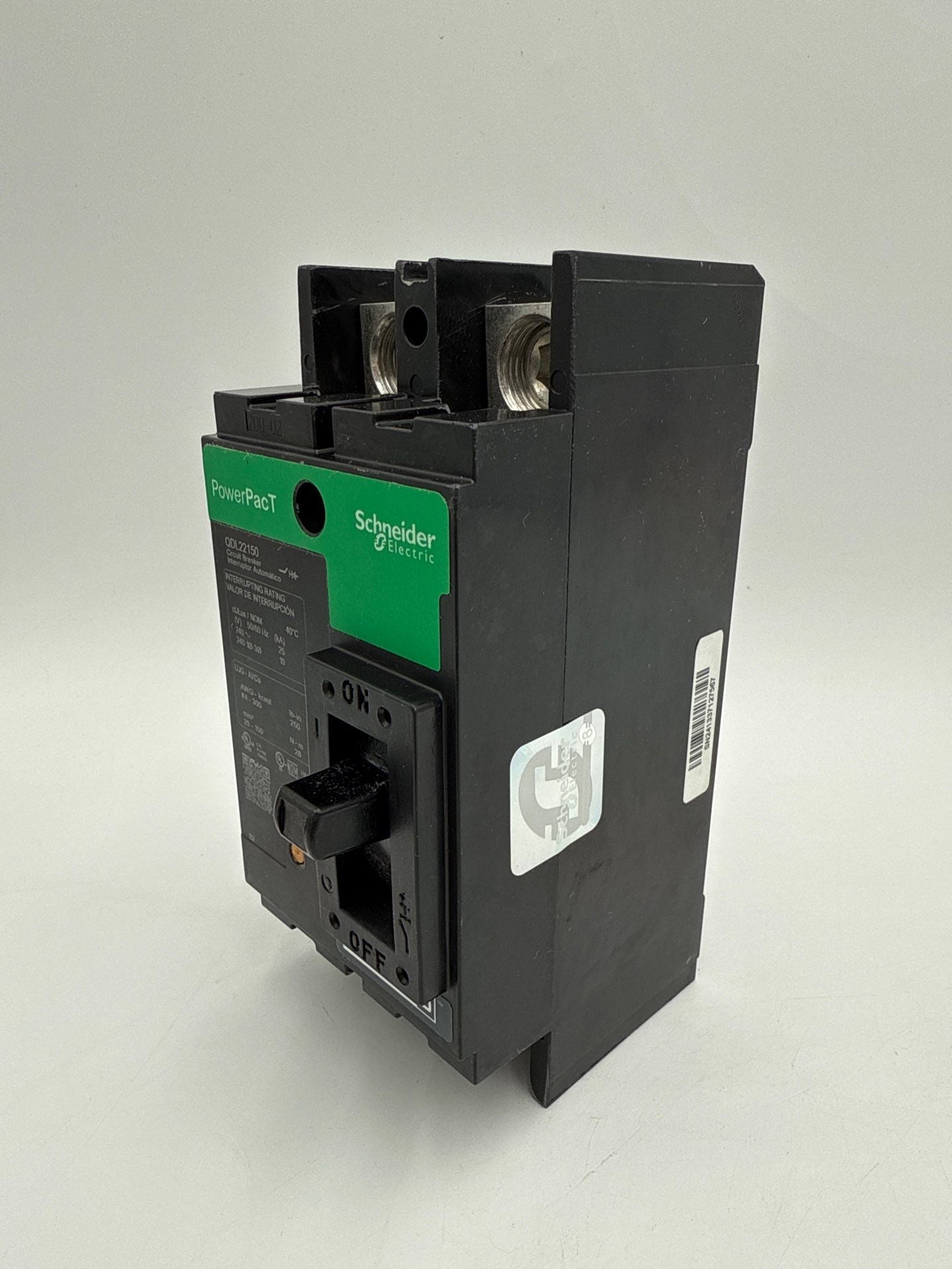 Square D QDL22150 Circuit Breaker 150A 2P 240V PowerPact 150 Amp 2 Pole New