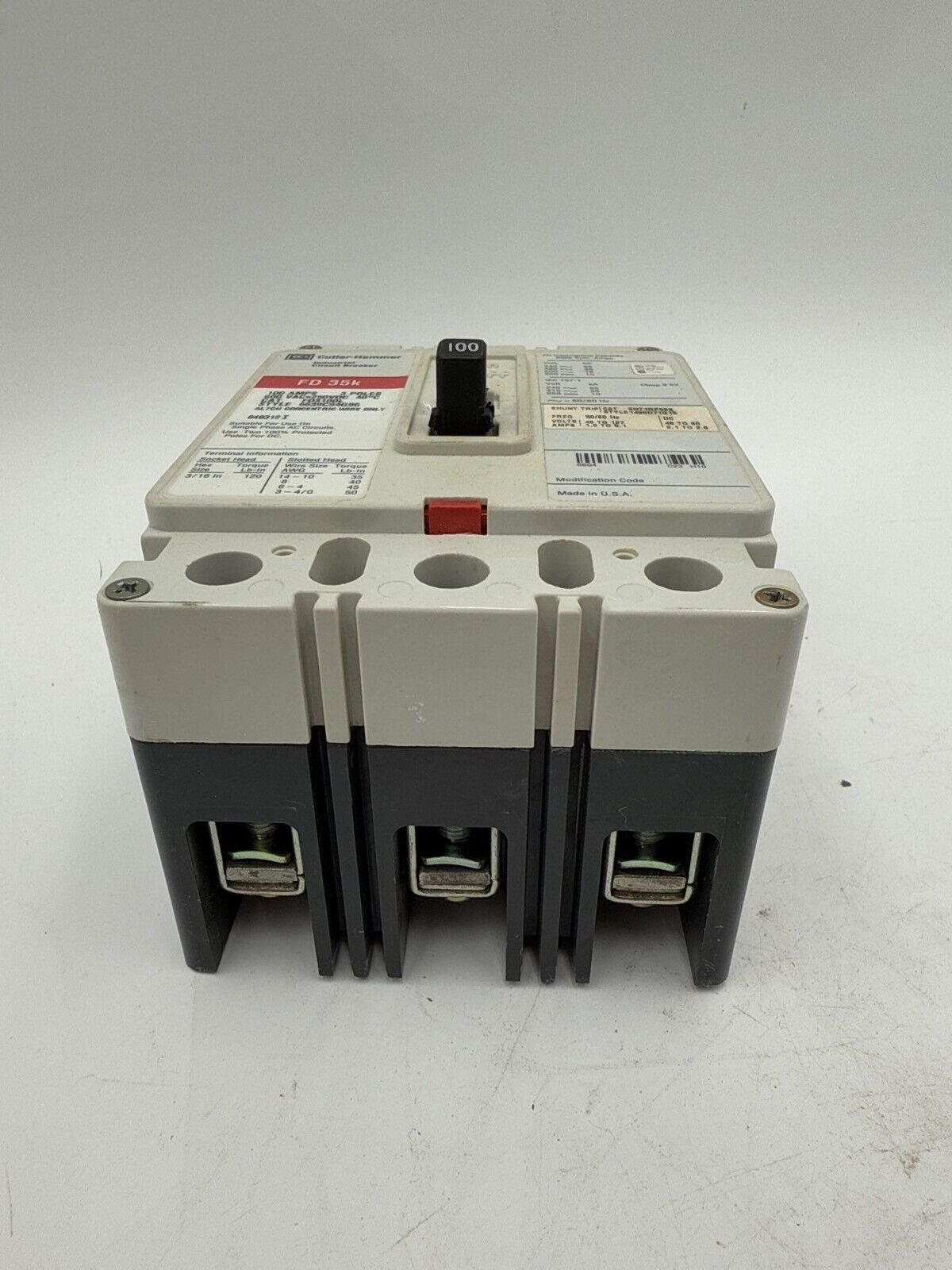 Cutler-Hammer FD3100l Used